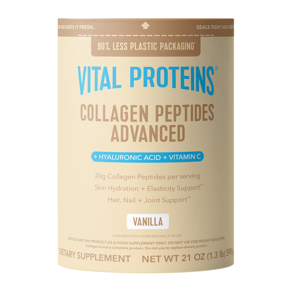 Vital Proteins Collagen Peptides Advanced Vanilla 21oz - Vital Proteins Official Imagery - 2
