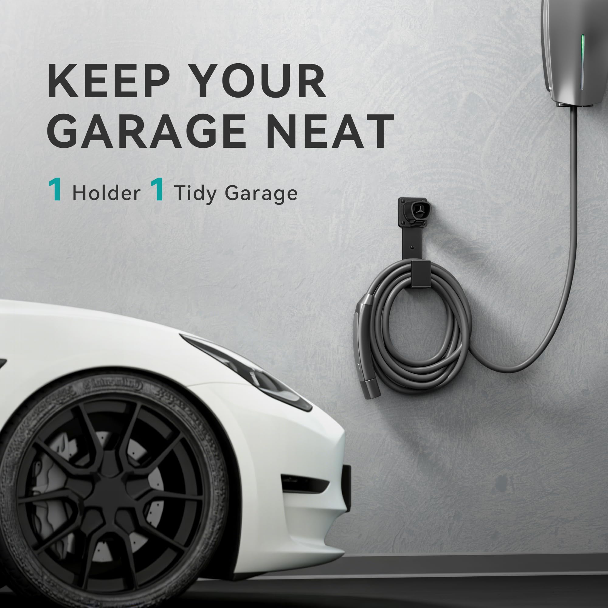 bussdis EV Charger Holder - Tesla Connector & Nozzle Holster Dock - bussdis Official Product View 6