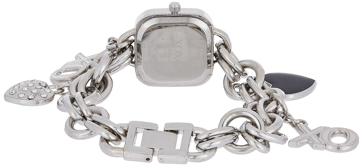XOXO Women s Charm Bracelet Watch with XO and Heart Charms - Accutime Official Imagery - 3