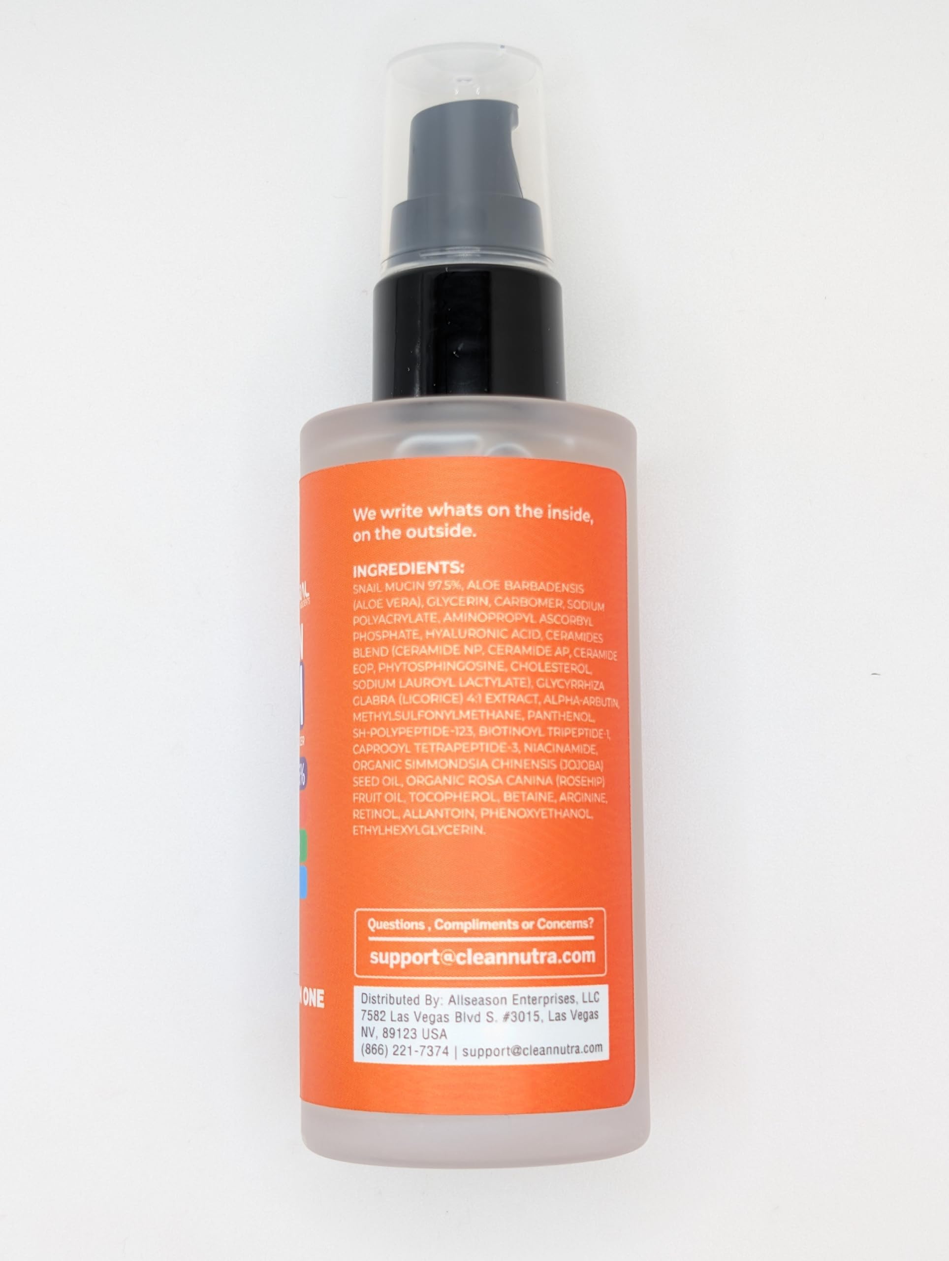 Clean Beauty Snail Mucin Serum Vitamin C Face Serum Anti Aging with Hyaluronic - Clean Beauty Official Product View 6
