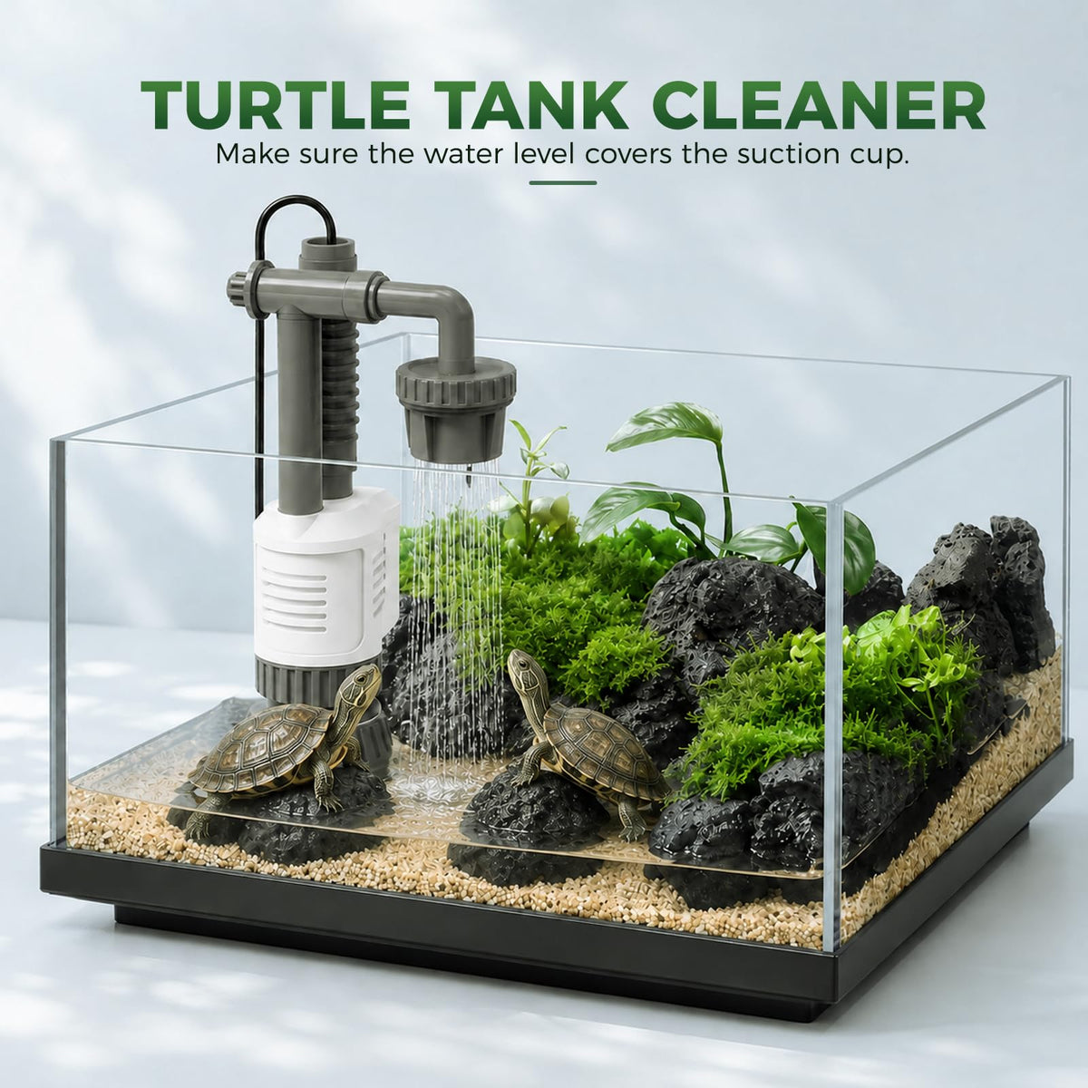 30W Aquarium Vacuum Gravel Cleaner 6 in 1 Electric Fish Tank - Bblira Official Imagery - 7