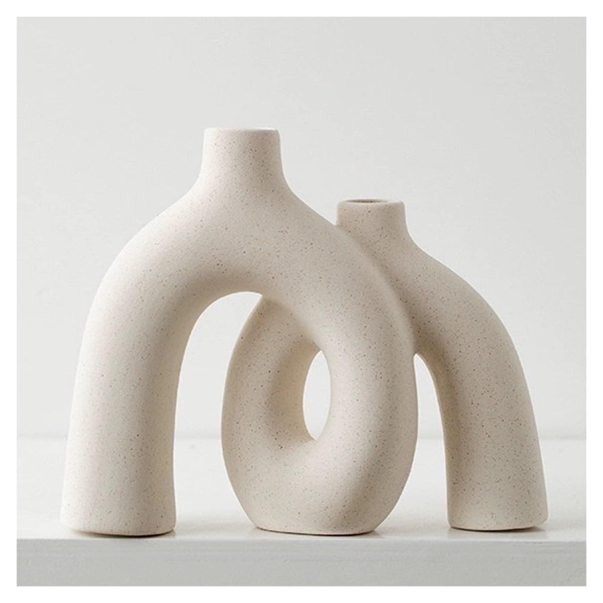 Hug Donut Decorative Ceramic Vase Set for Flower or Home - Jonronboci Official Imagery - 1