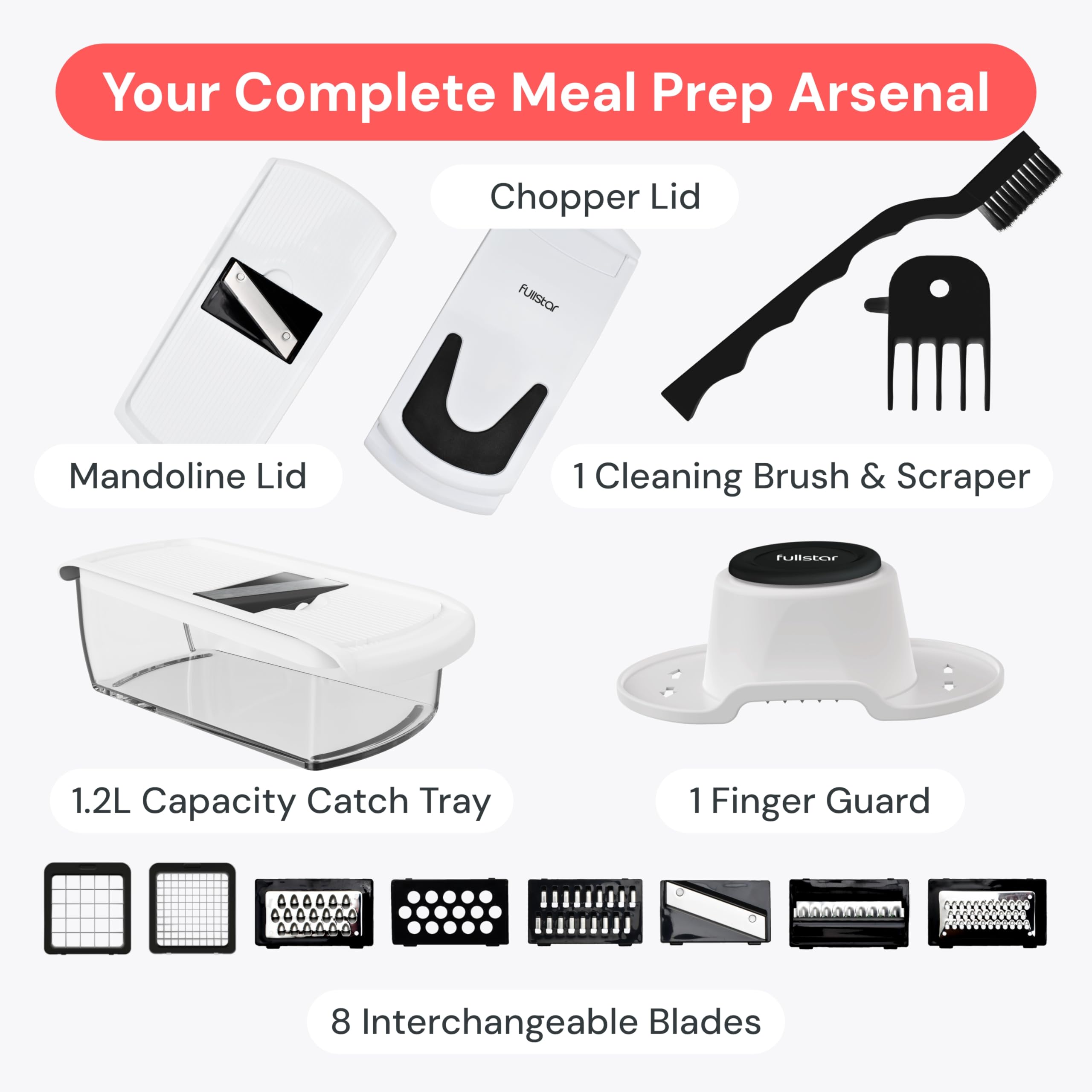 Fullstar Pro Original Vegetable Chopper & Mandoline Slicer Kitche by fullstar - Angle View 8