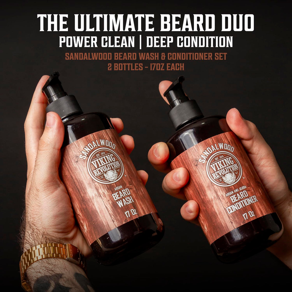Viking Revolution Beard Wash Conditioner Set - Viking Revolution Official Imagery - 3