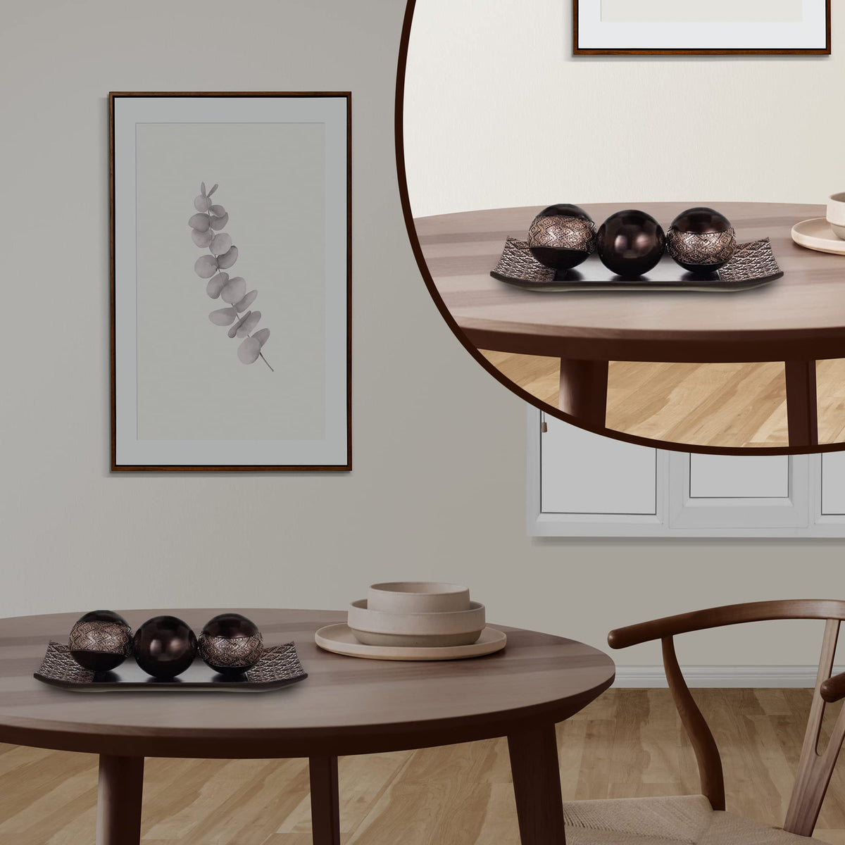 HomeRoots Tray and Orbs Balls - HomeRoots Official Imagery - 6