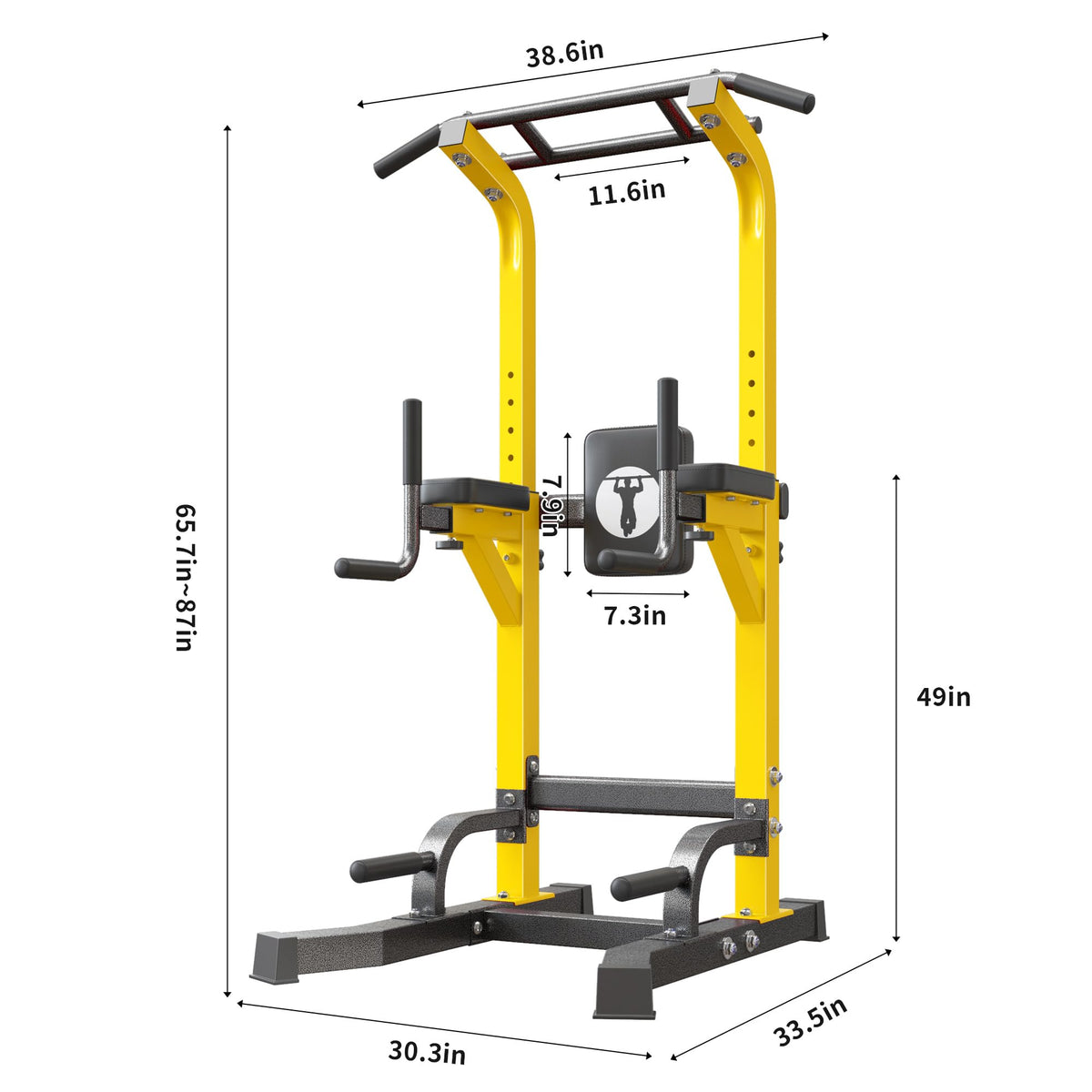 sogesfurniture Power Tower Pull Up Bar Dip Station for Home - sogesfurniture Official Imagery - 6