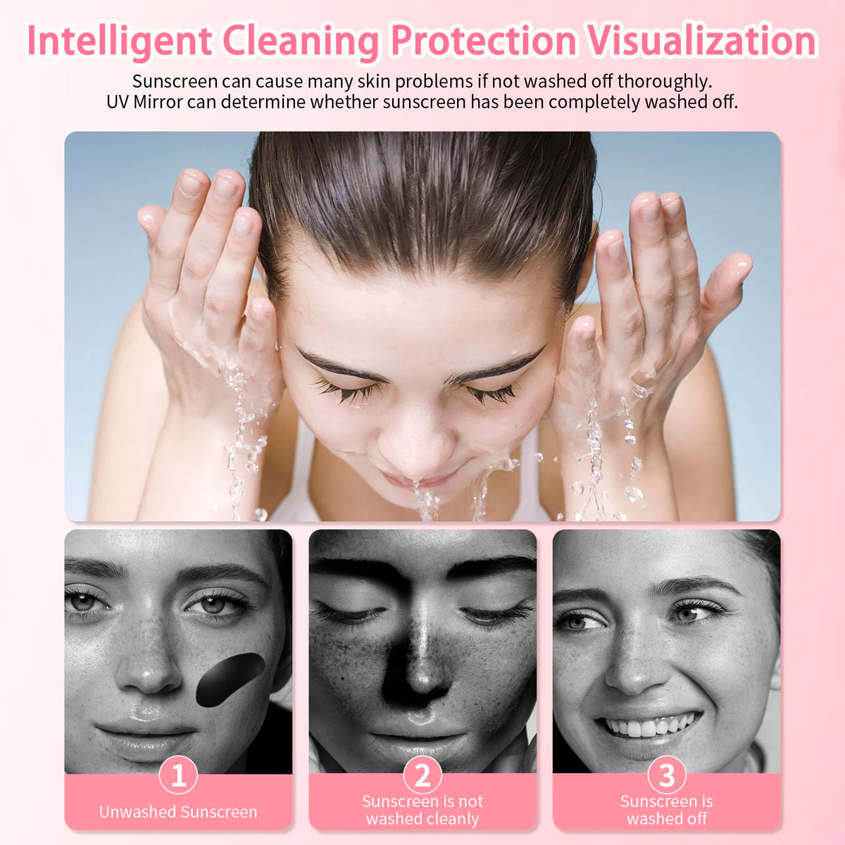 DESCHEN UV Camera Mirror for Sunscreen Test with 2X Makeup - DESCHEN Official Imagery - 7