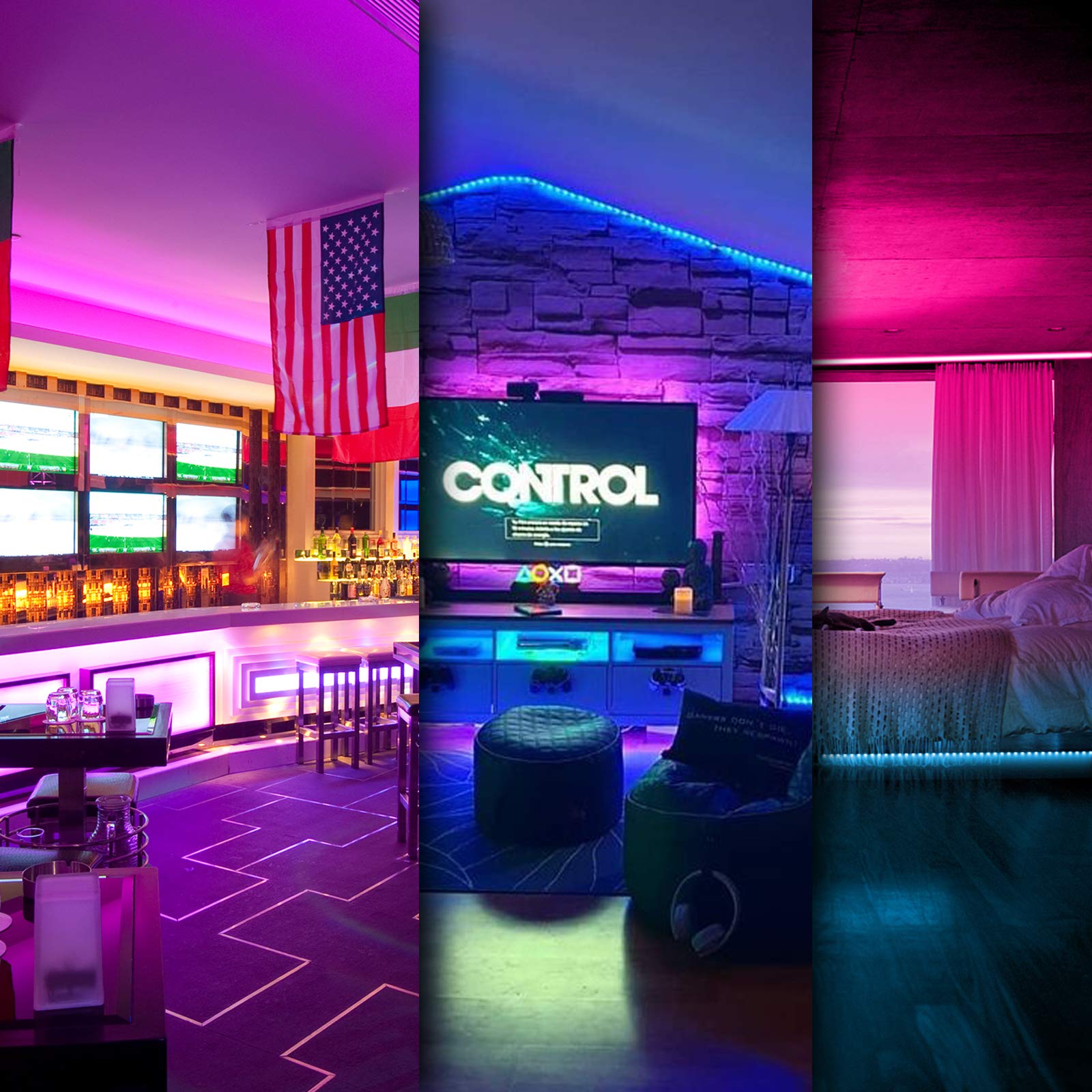 DAYBETTER Led Strip Lights 100 ft Smart with App Remote Control, 5050 RGB for Be - DAYBETTER Official Product View 6