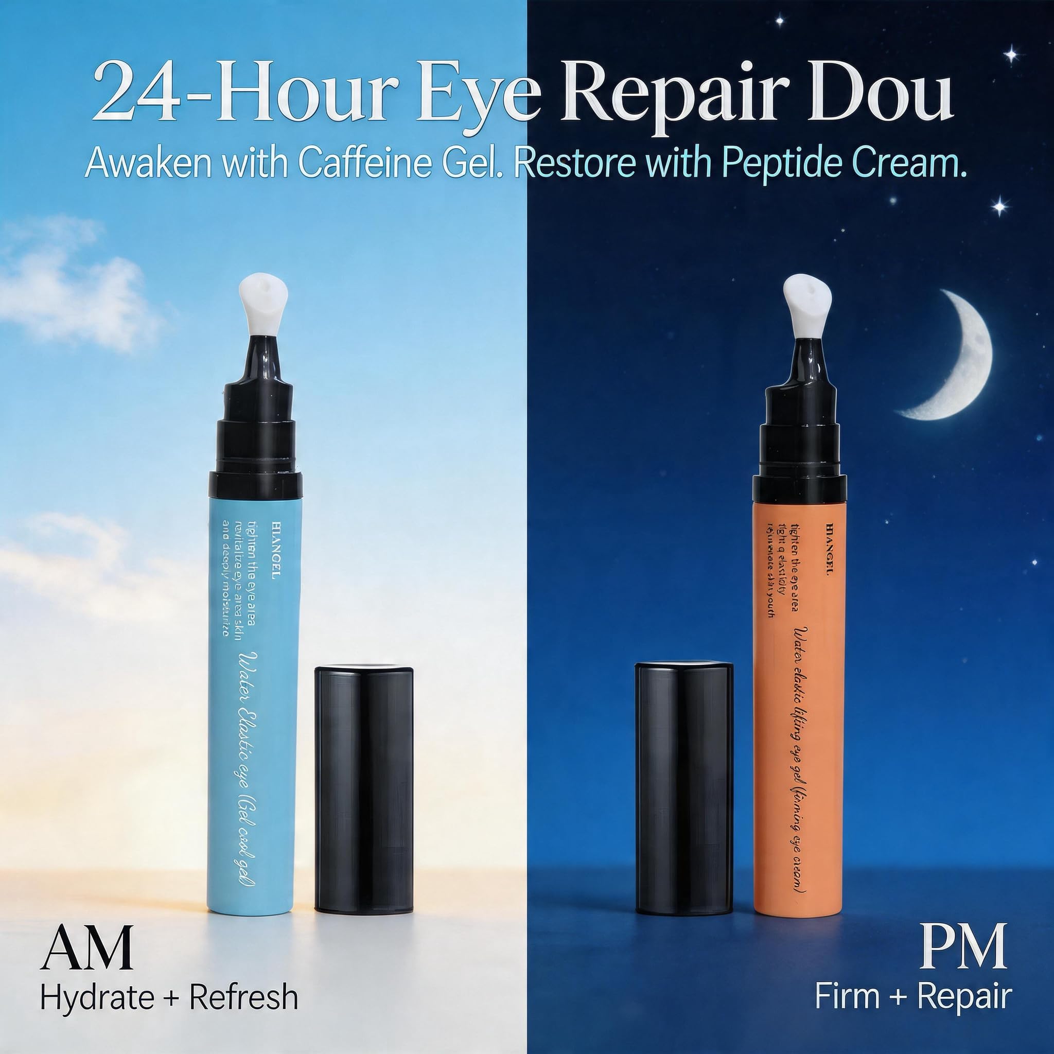 Hiangel PM Eye Cream Set - Caffeine Gel & Hydrating Night Cream - Hiangel Official Product View 5