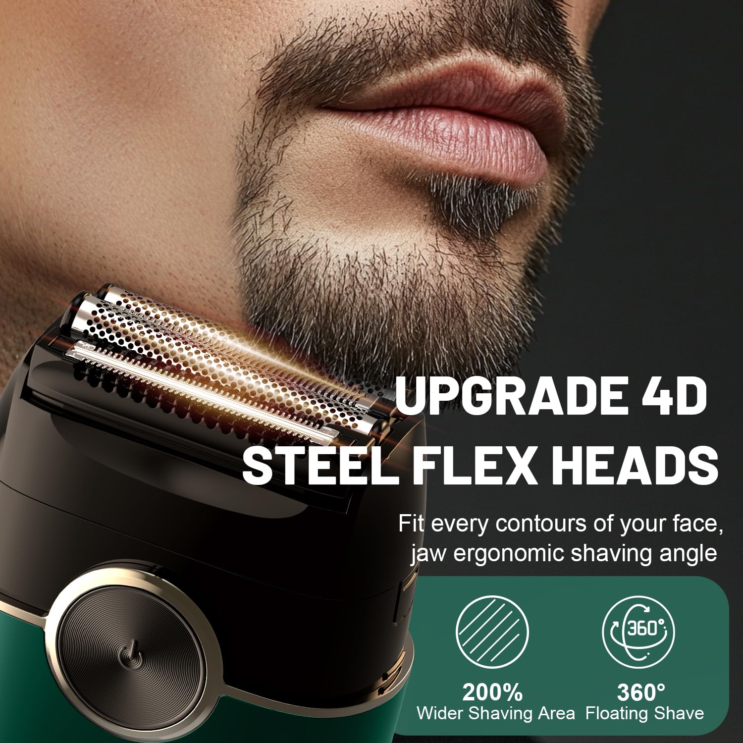 NKTMXY Electric Foil Shaver for Men, 4 Blades Dual Speed
