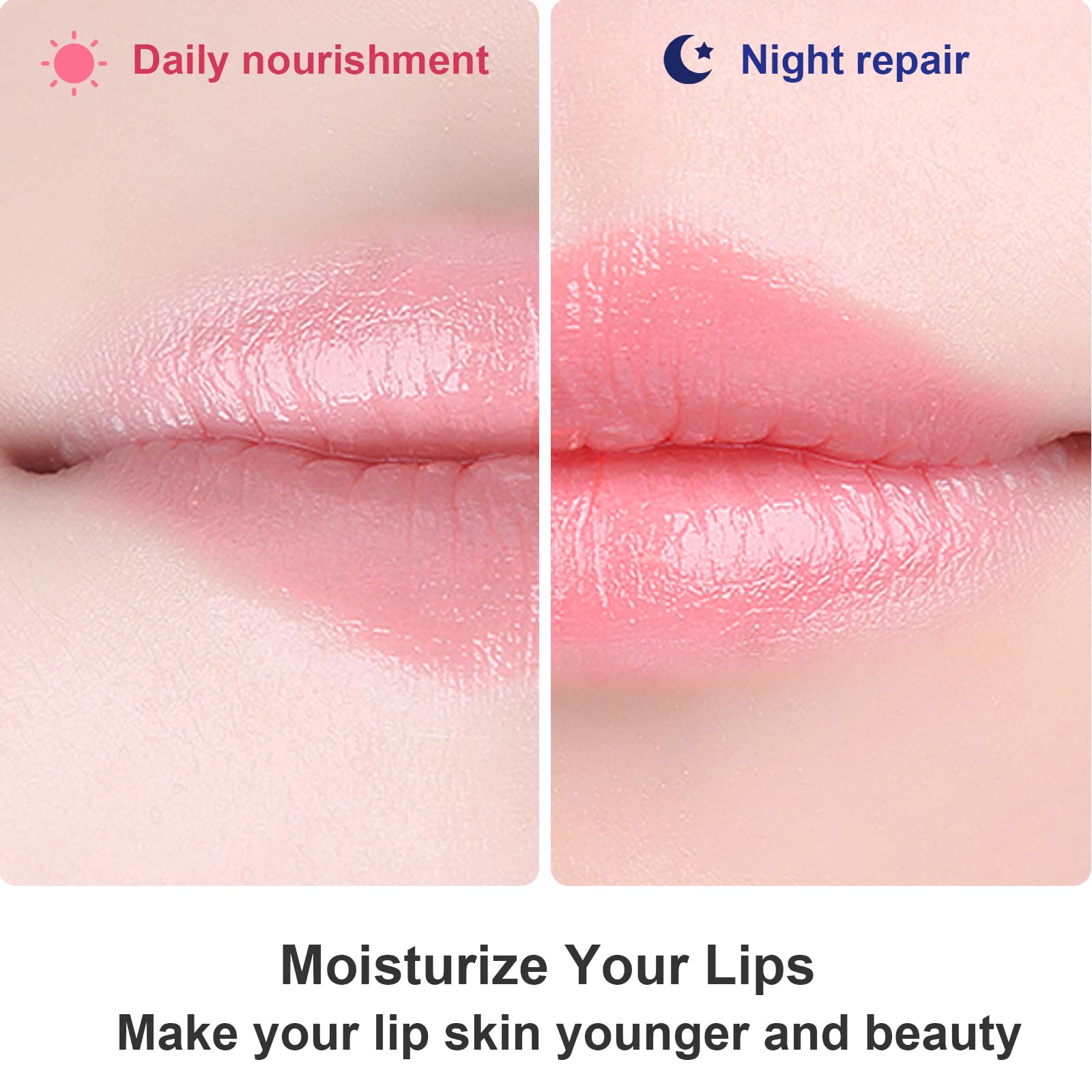30 PCS Moisturizing Collagen Lip Mask Crystal Mouth Care Pads Mask for Moisturizing & Reducing Chapped, Smoothing Fine Lines Lip Patches with Moisture Essence for Gifts - Permotary Official Product View 6