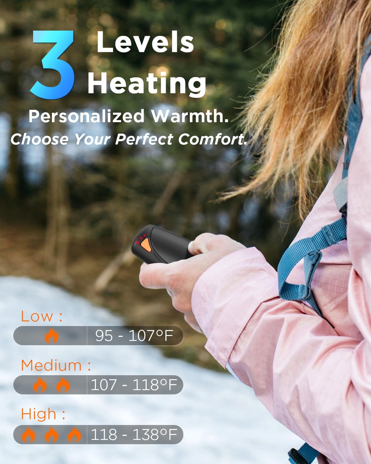 Hand Warmers Rechargeable with Charge Case 2 Packs 14 000mAh - vimwing Official Imagery - 5