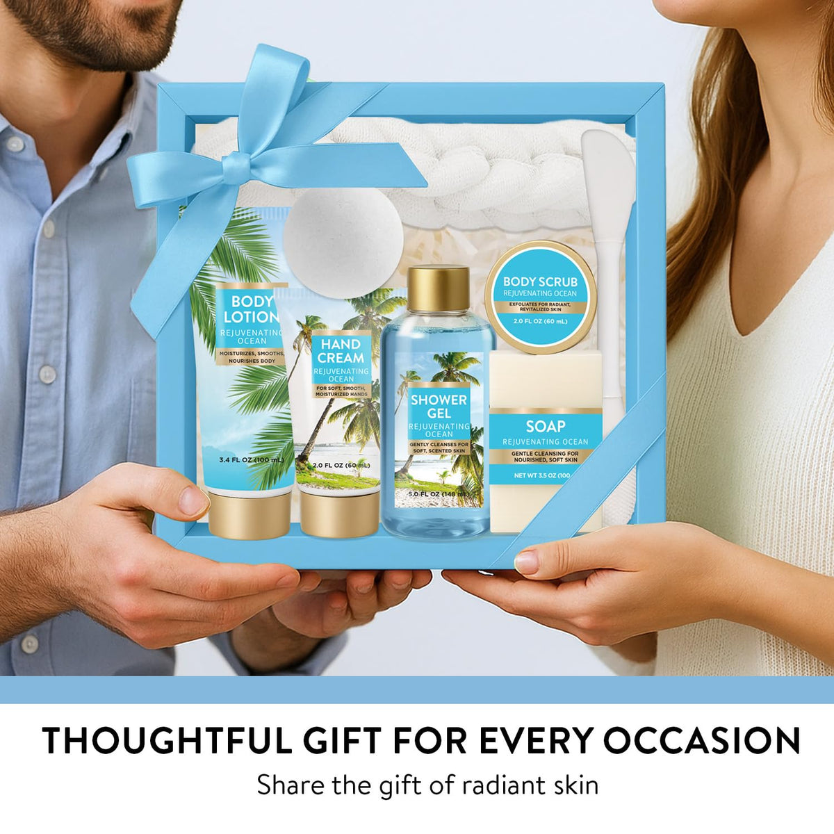Spa Luxetique Gifts for Women 8pcs Refreshing Ocean Gift Set - SPA LUXETIQUE WORLD Official Imagery - 7