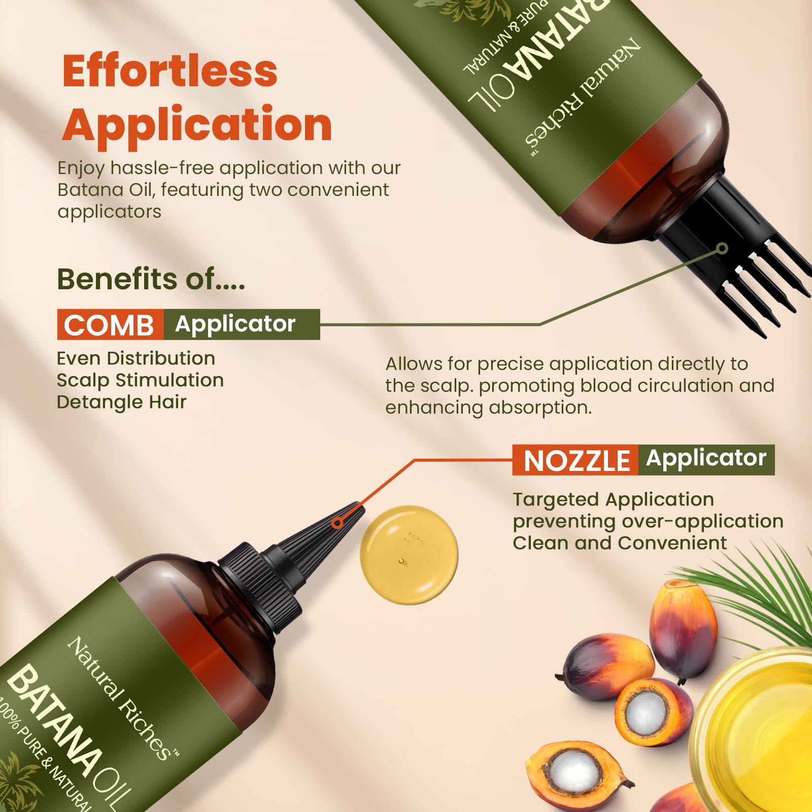 Natural Riches Batana Oil for Hair Growth 8 Fl Oz - Cold Pressed - Natural Riches Official Product View 8