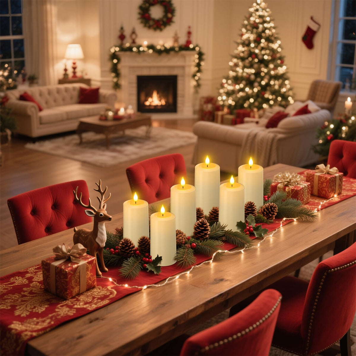 PChero Rechargeable Flameless Pillar Candles with Remote 4 - PChero Official Imagery - 8
