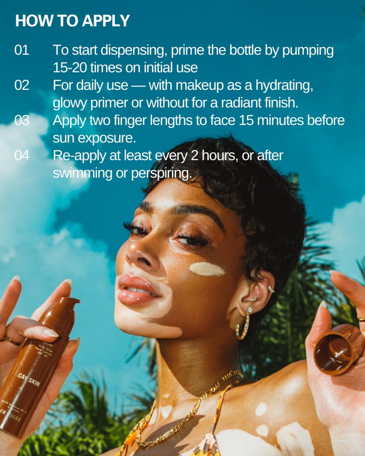 Cay Skin Isle Glow Face Moisturizer SPF 45 Illuminating - Cay Skin Official Imagery - 7