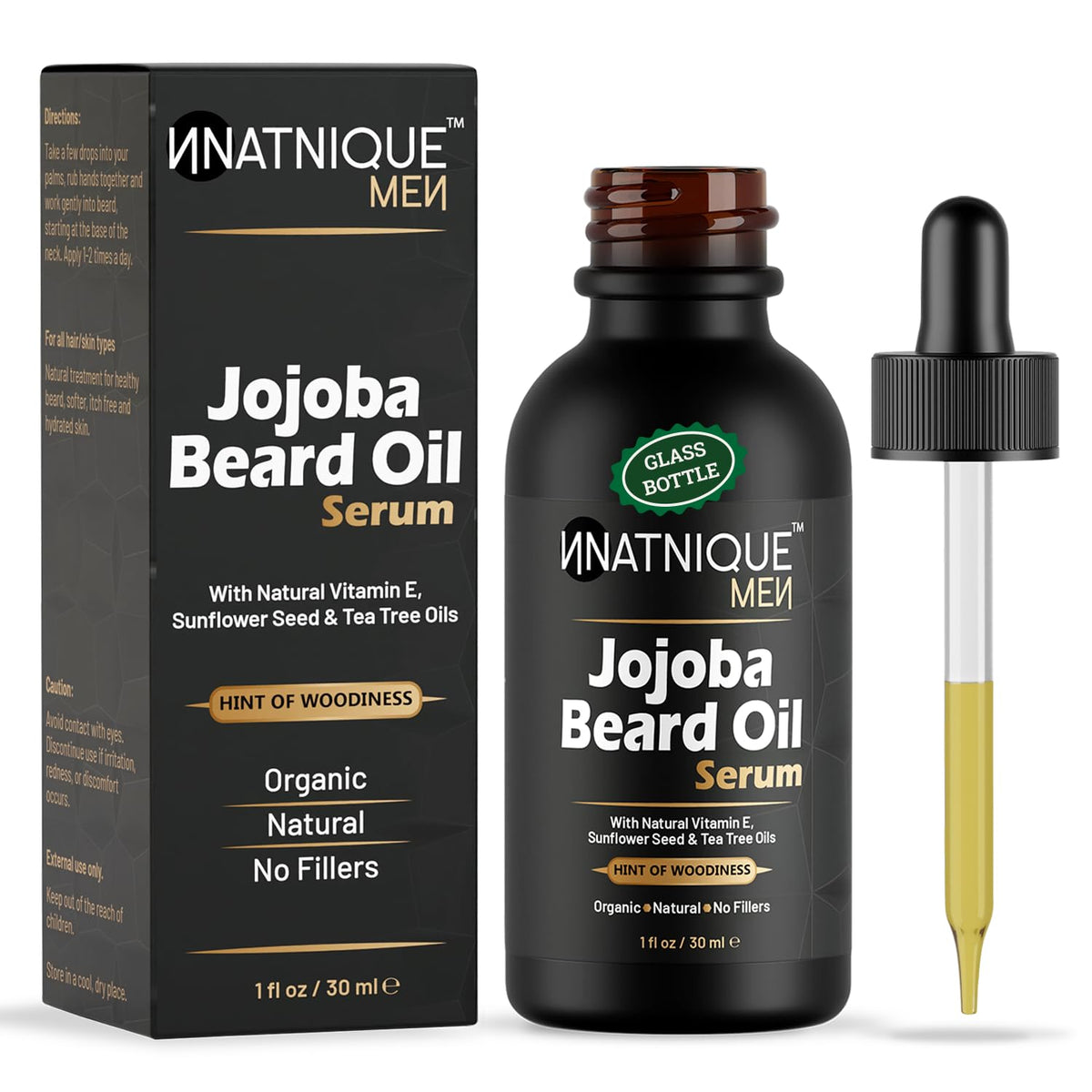 Beard Care Gift Set Organic Jojoba Beard Conditioner with - Natnique Official Imagery - 7