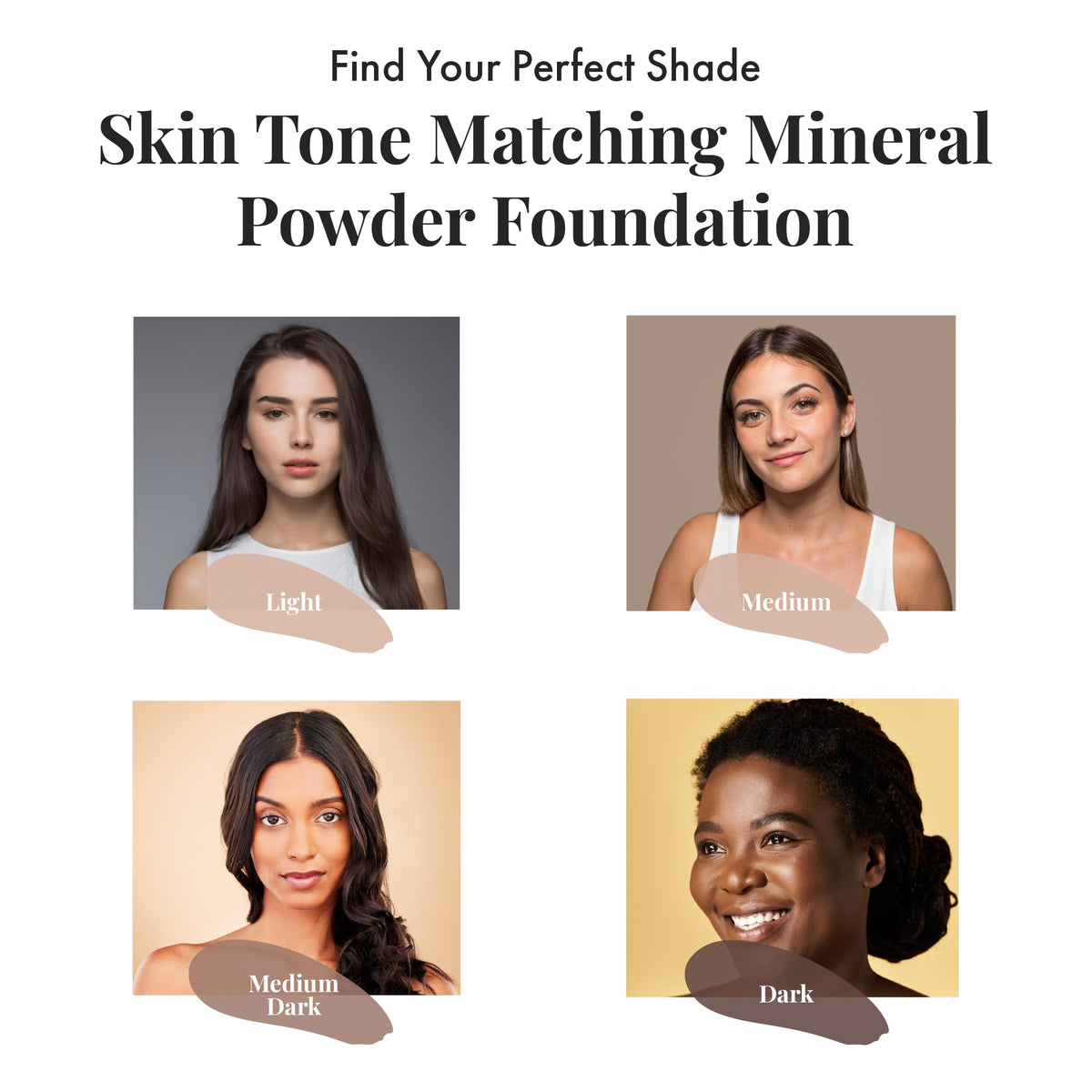 Magic Minerals Powder Foundation 4pc Set by Jerome Alexander - Jerome Alexander Official Imagery - 8