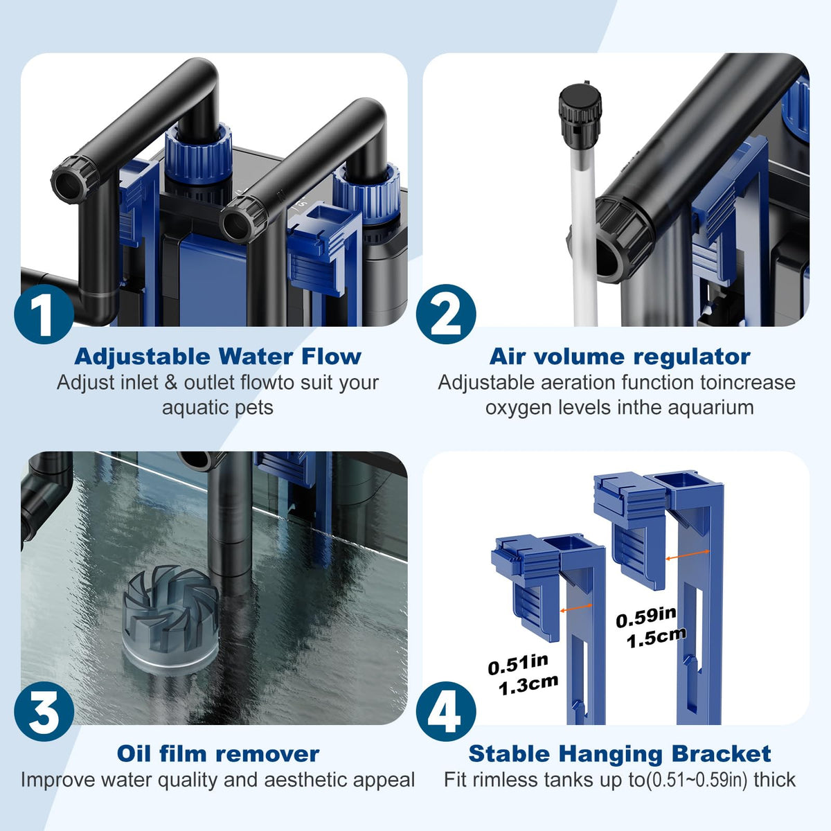 Hang On Back Aquarium Filter - SYSENCIAGA Official Imagery - 5