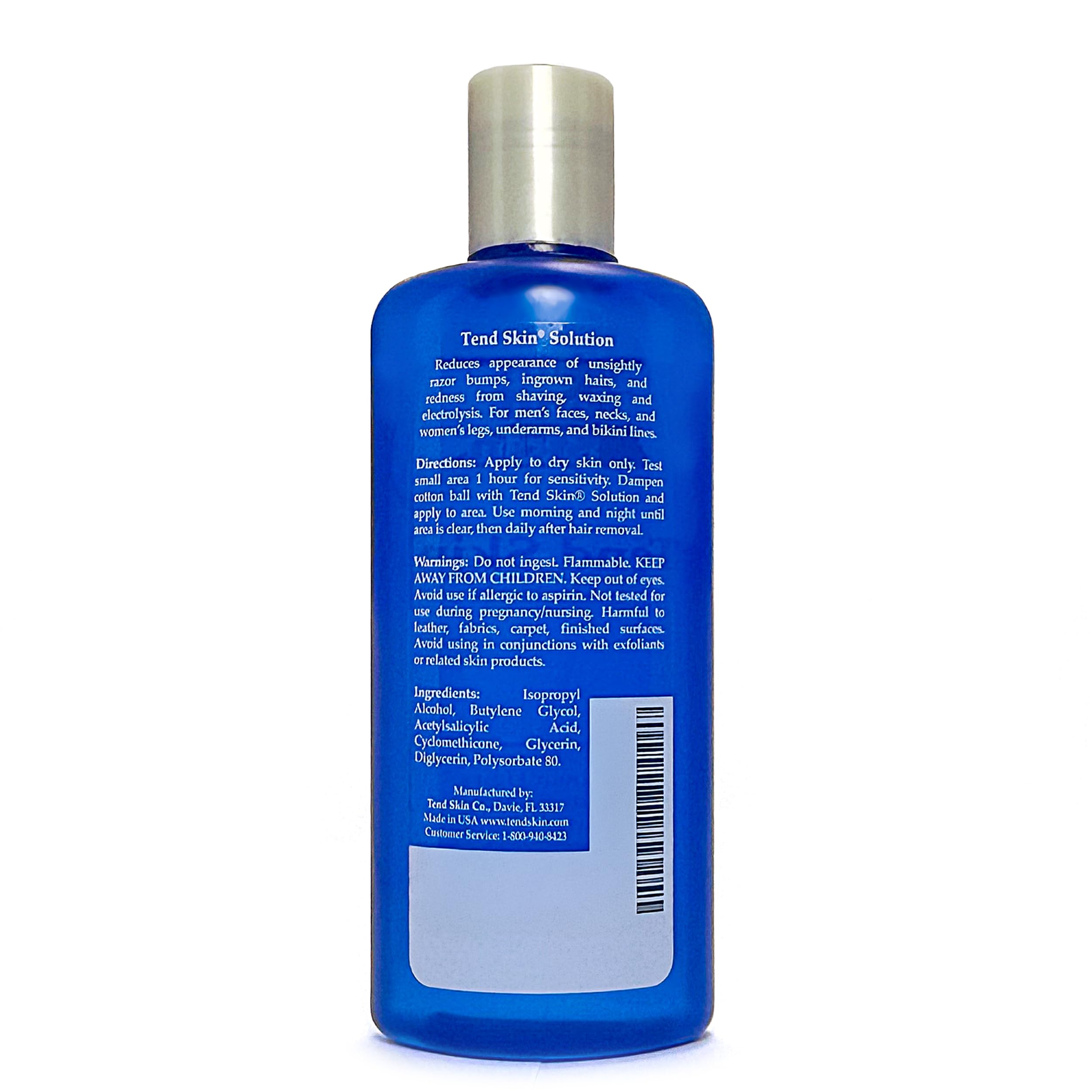 Tend Skin Solution for Razor Bumps and Ingrown Hair, 8 Oz - Tend Skin