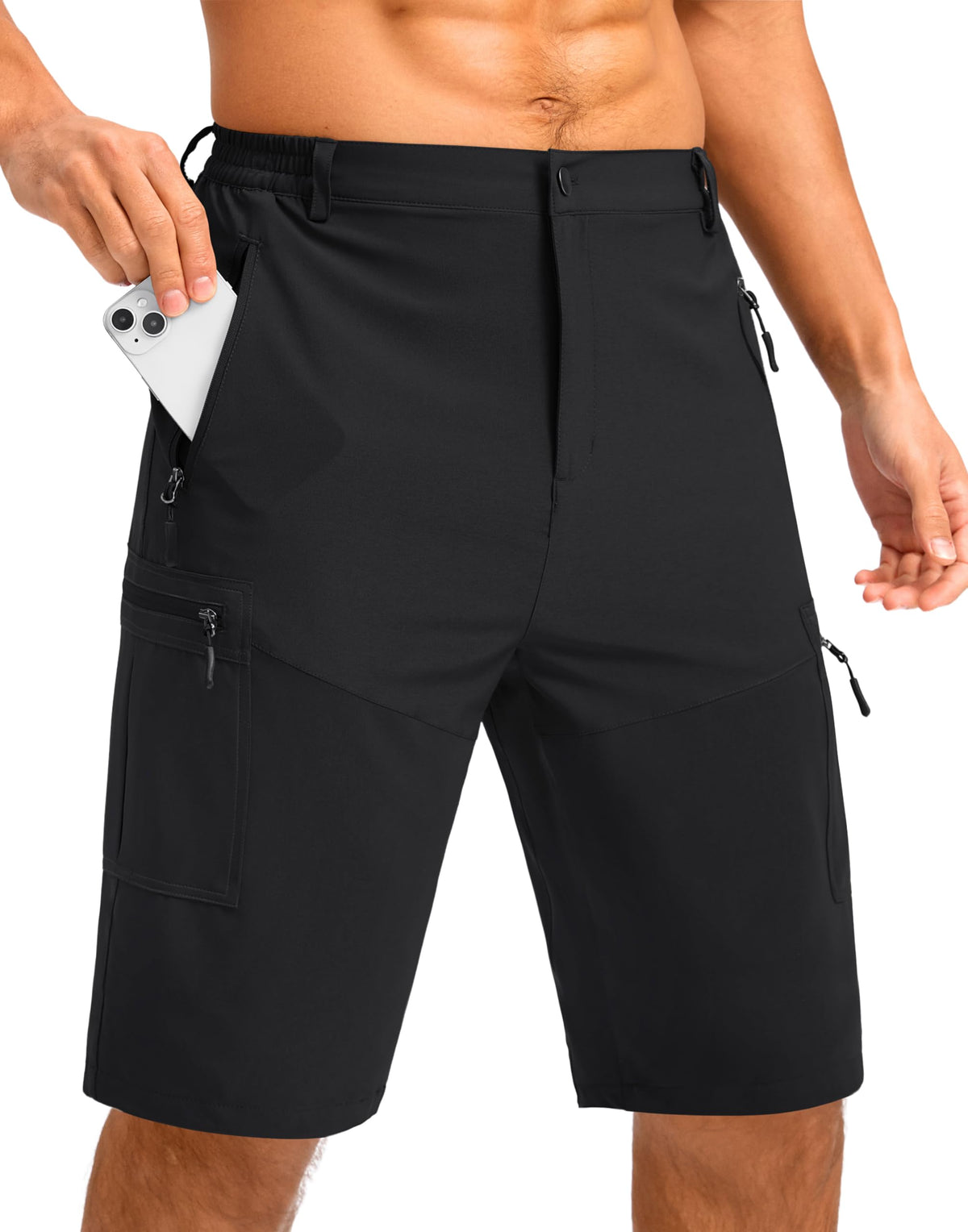 Pudolla Men s Hiking Cargo Shorts 9 7 11 Lightweight Outdoor - Pudolla Official Imagery - 1
