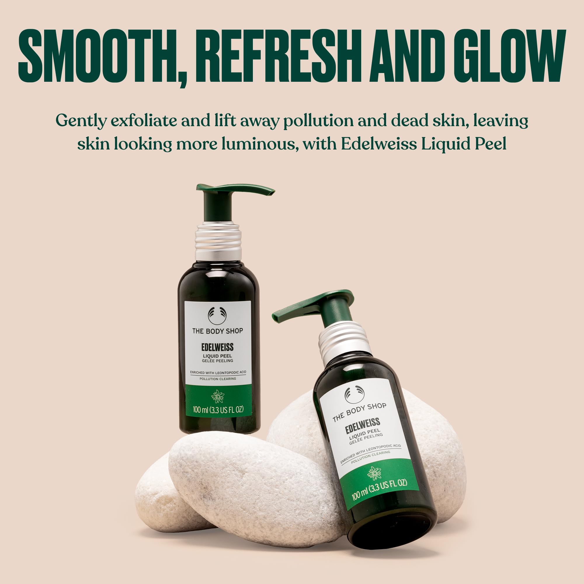 The Body Shop Edelweiss Liquid Peel – Exfoliates, Removes Impurities & Pollutants – Vegan – 100ml