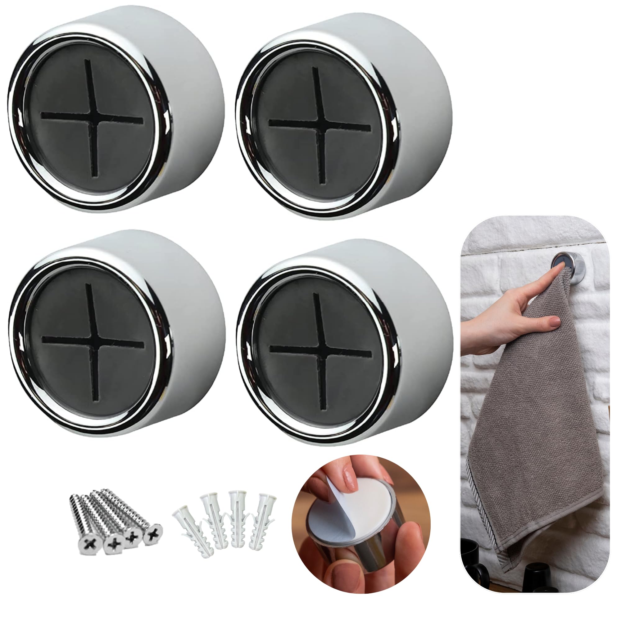HEFA Towel Hooks, Towel Holder, Dish Towel Holder, Kitchen Organizatio - View 1