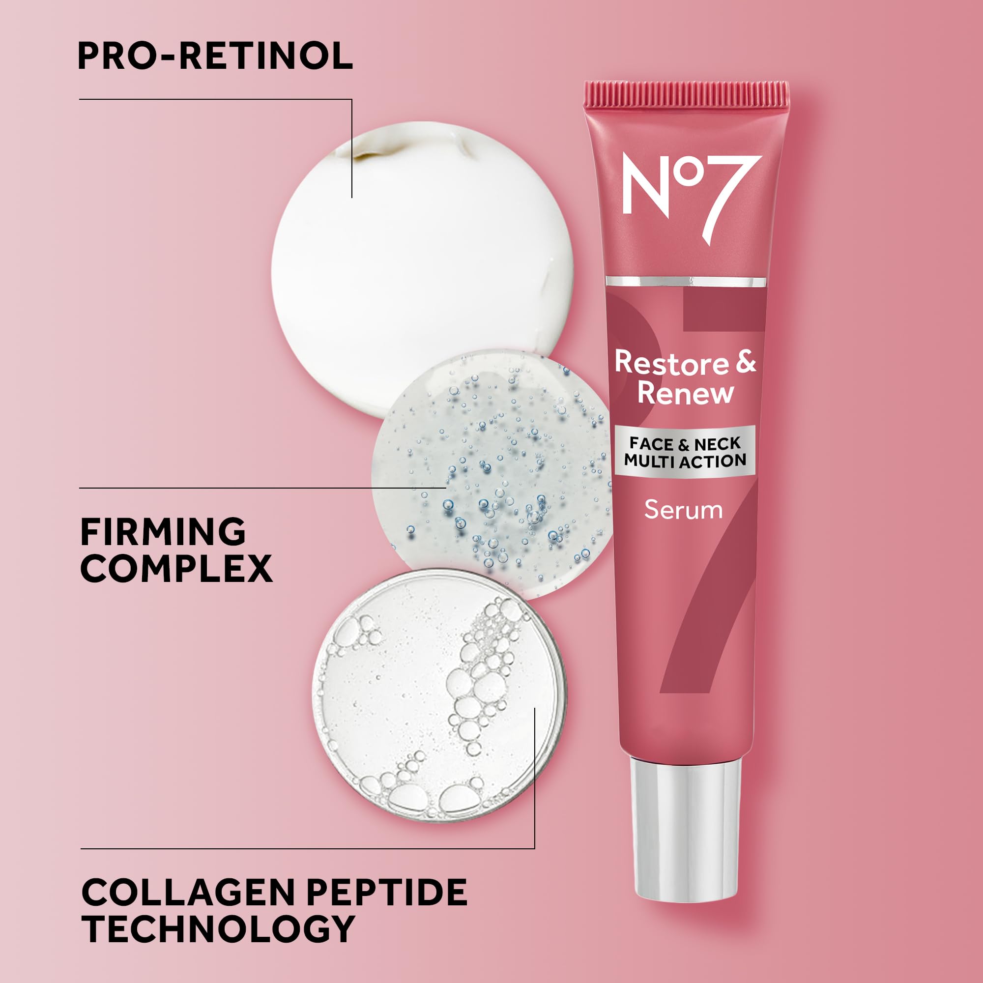 No7 Restore & Renew Sculpting Face & Neck Serum, 2.5 Fl Oz - No7 Official Product View 7