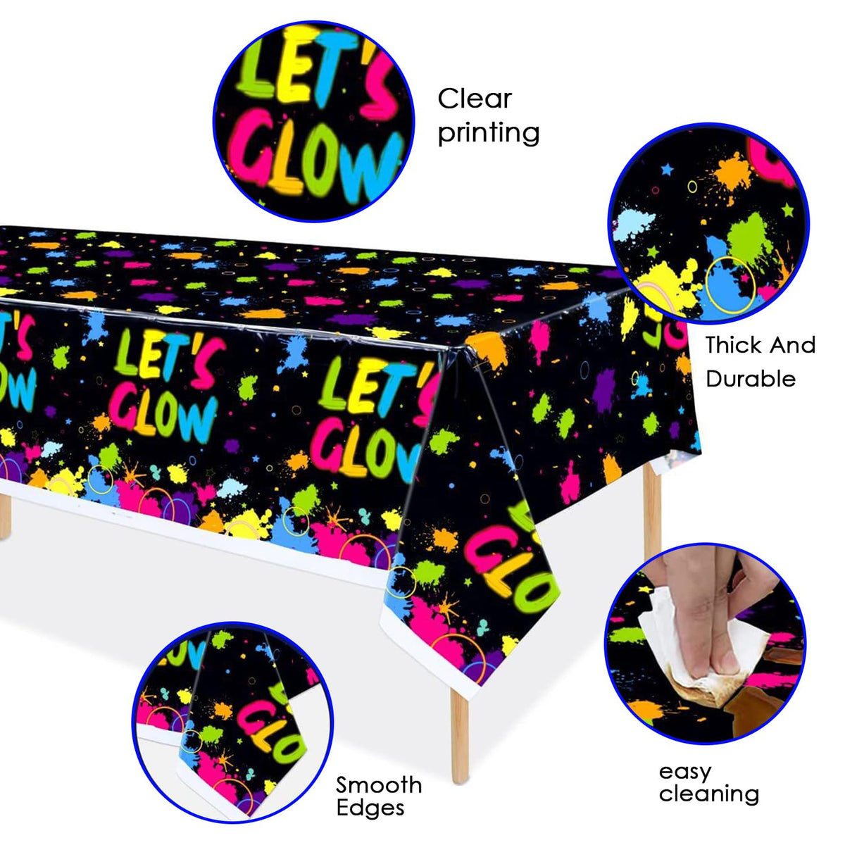 194 Pcs Neon Glow in the Dark Party Supplies Decorations - GalaHub Official Imagery - 4