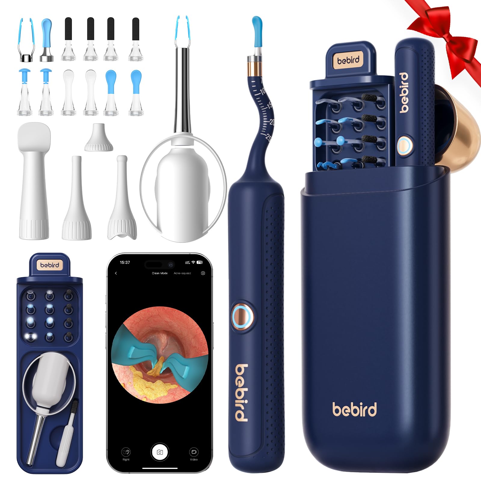 Bebird R37R Ear Wax Removal Tool Camera, Flexible Scope and - Product Imagery