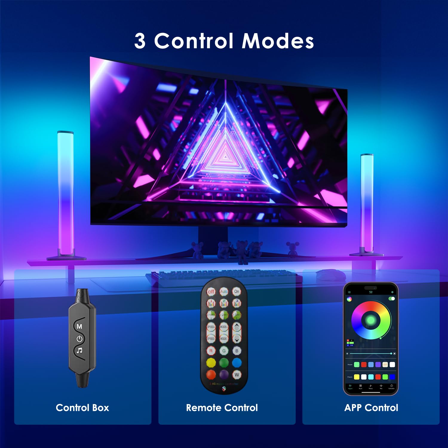 Barhootao RGB Light Bar,Smart LED Light Bar for Room,16 Million C - Barhootao Official Product View 4