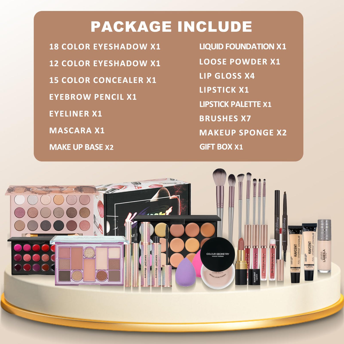 Makeup Kit for Teens Makeup Kits for Women Full Kit Makeup - KAVCENT Official Imagery - 3