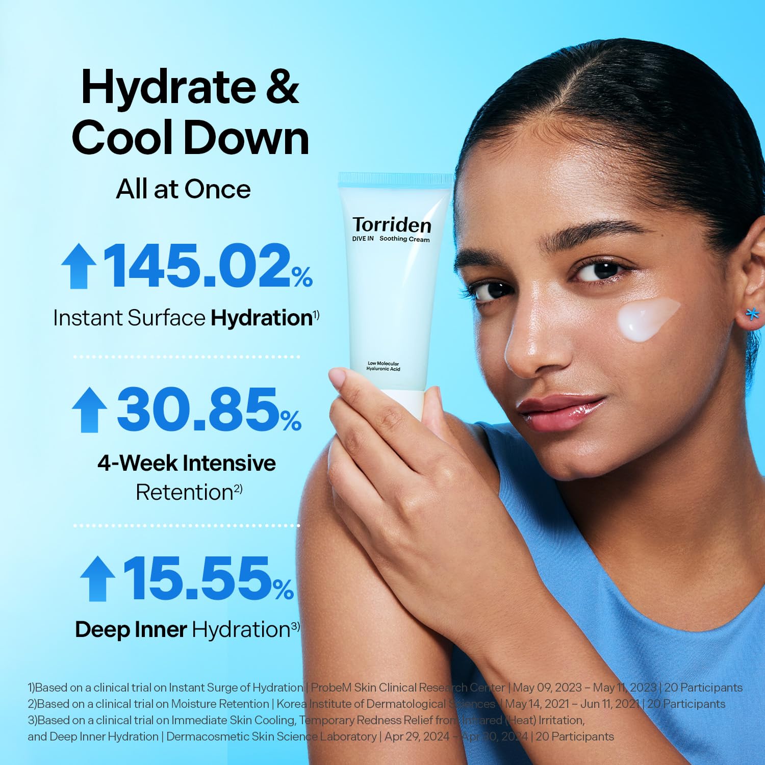 Torriden DIVE IN Hyaluronic Acid Soothing Cream Tube Type - Revitalizing Facial - Torriden Official Product View 5