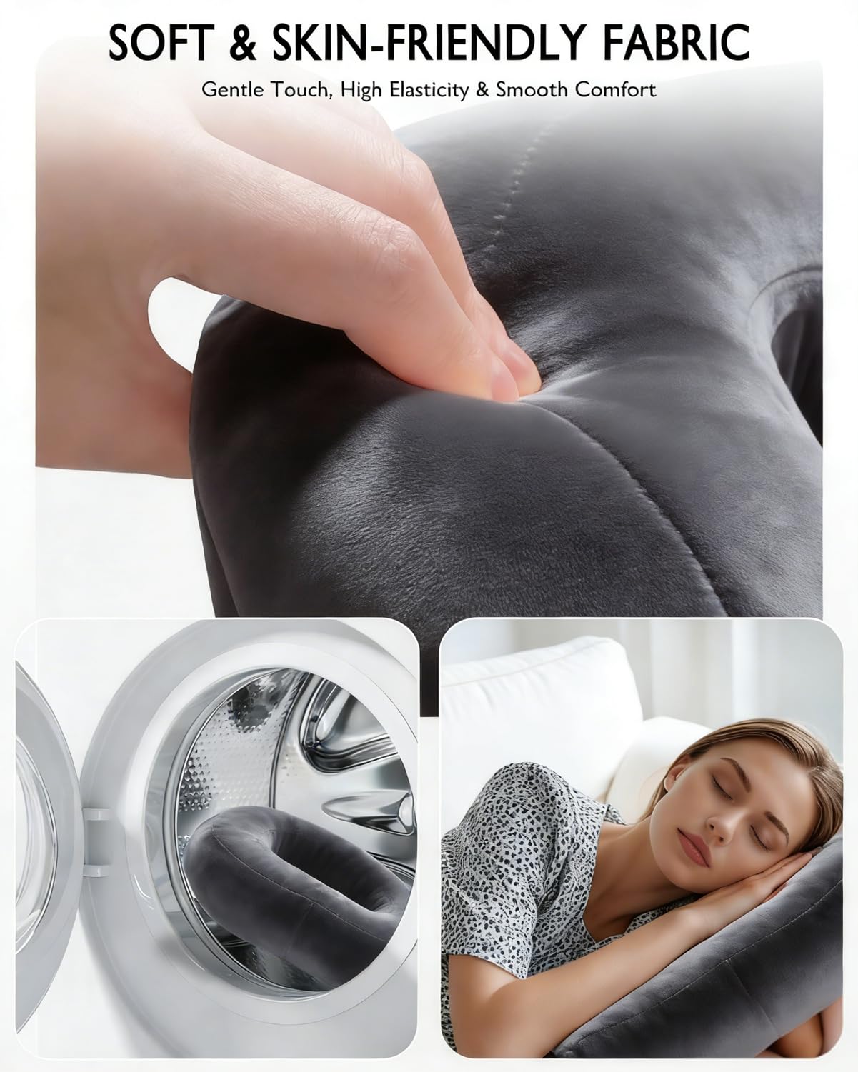 Miledi Tablet Pillow Stand for Bed with Detachable Snack Bowl, Black - View 7