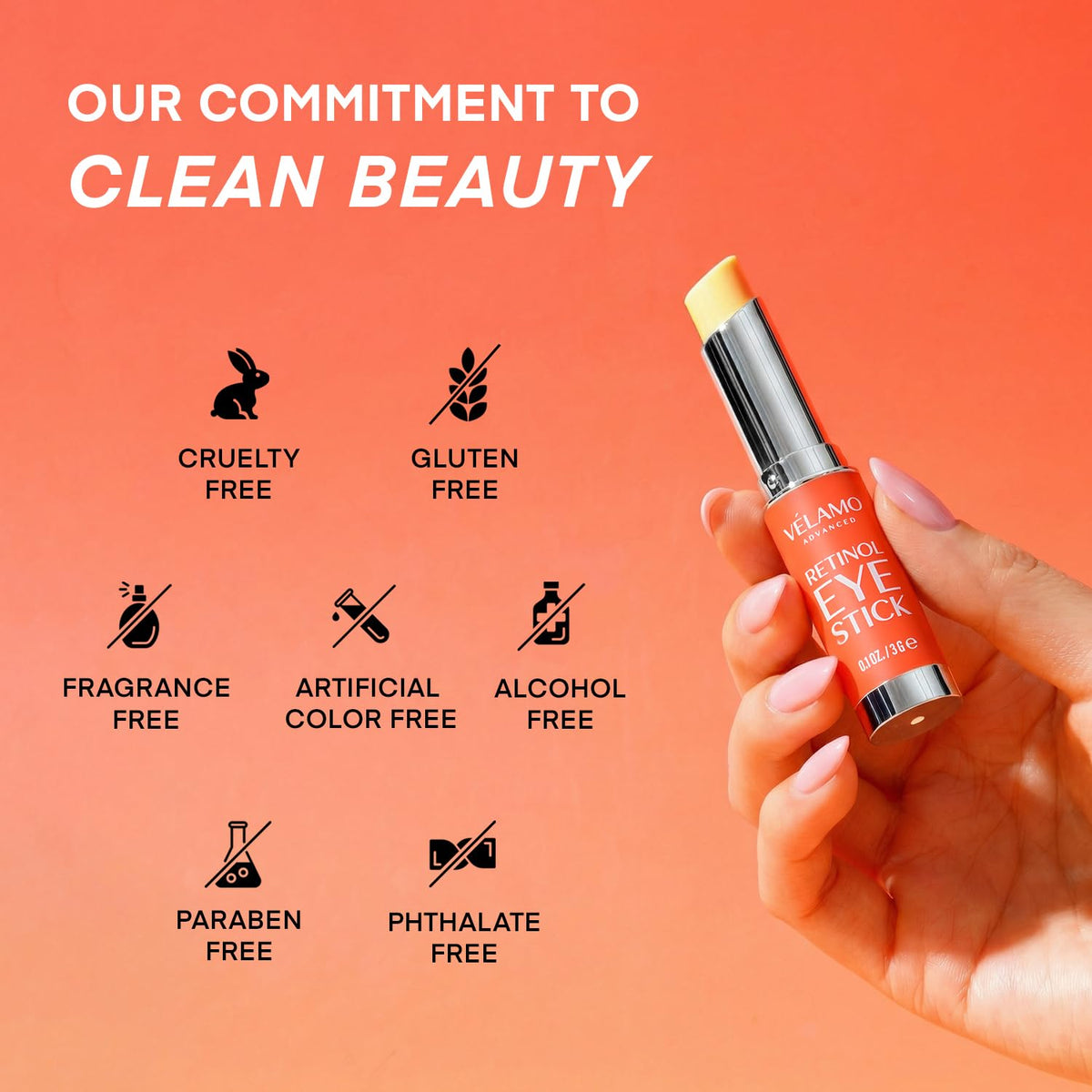 VELAMO ADVANCED Retinol Eye Stick Renewing Firming Under Eye - VELAMO ADVANCED Official Imagery - 6