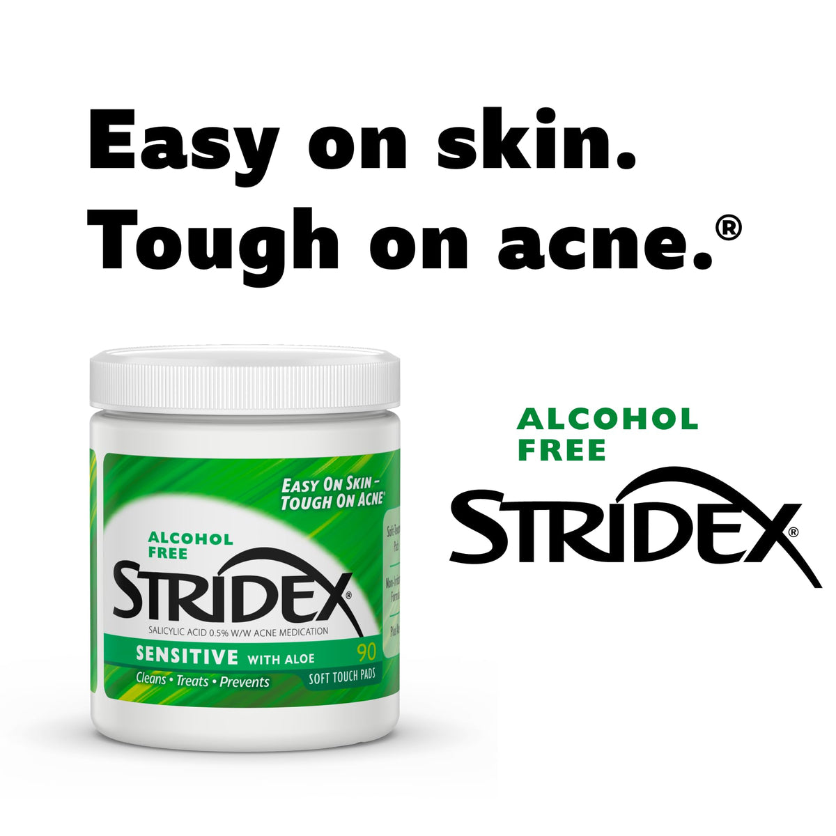Stridex Medicated Acne Pads Sensitive 90 count - Stridex Official Imagery - 5