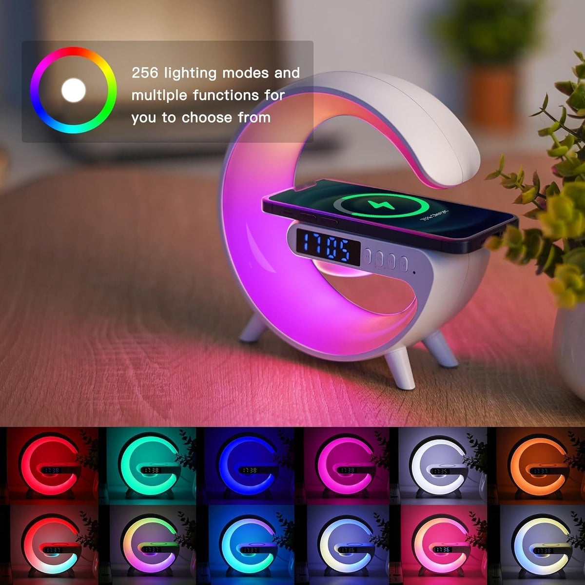 Mini Wireless Speaker with Bluetooth Lamp Atmosphere Lamp - VDZZ Official Imagery - 4