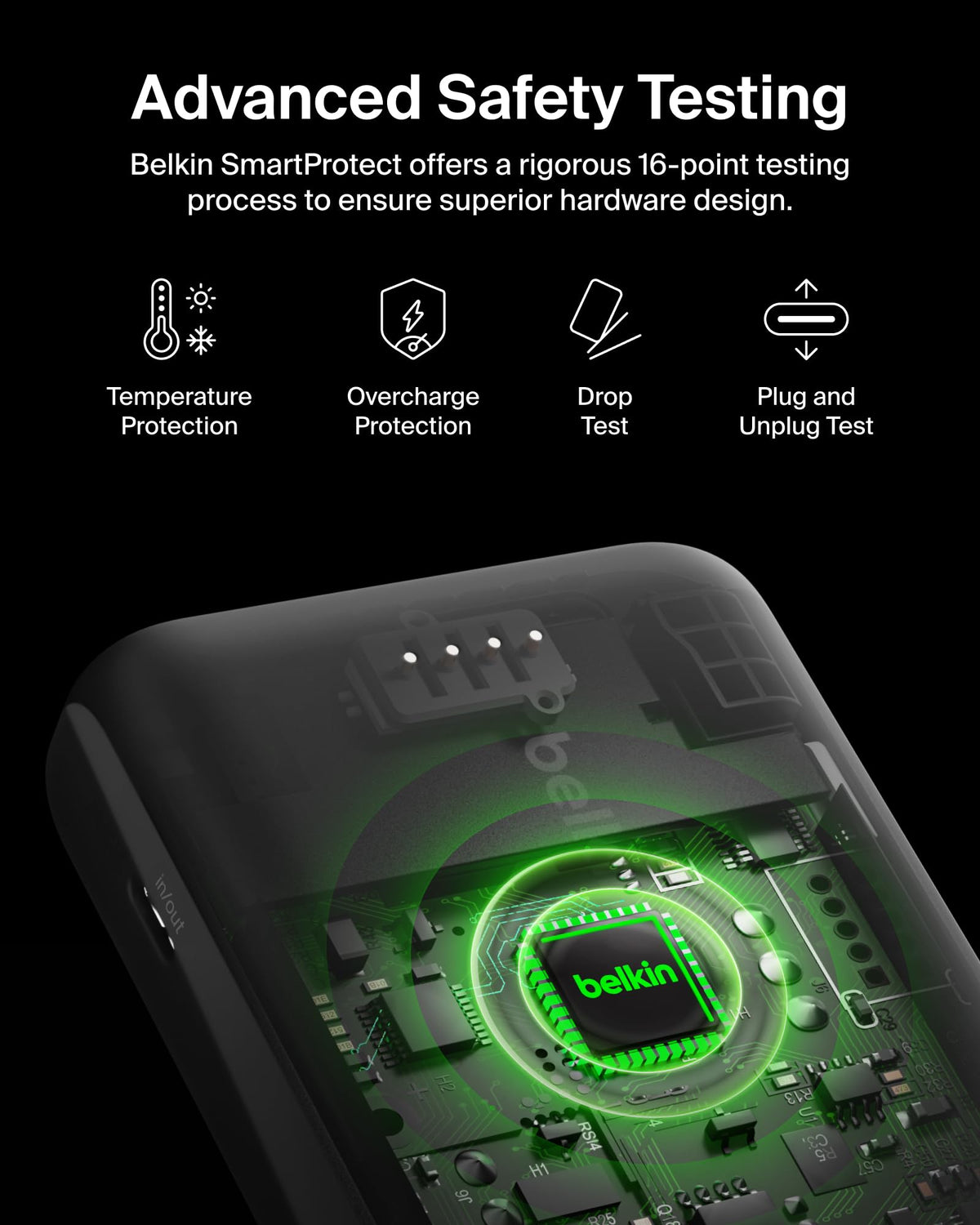 Belkin 20000mAh 15W 3 Port Power Bank USB A to USB C Cable - Premium Selection Official Imagery - 4