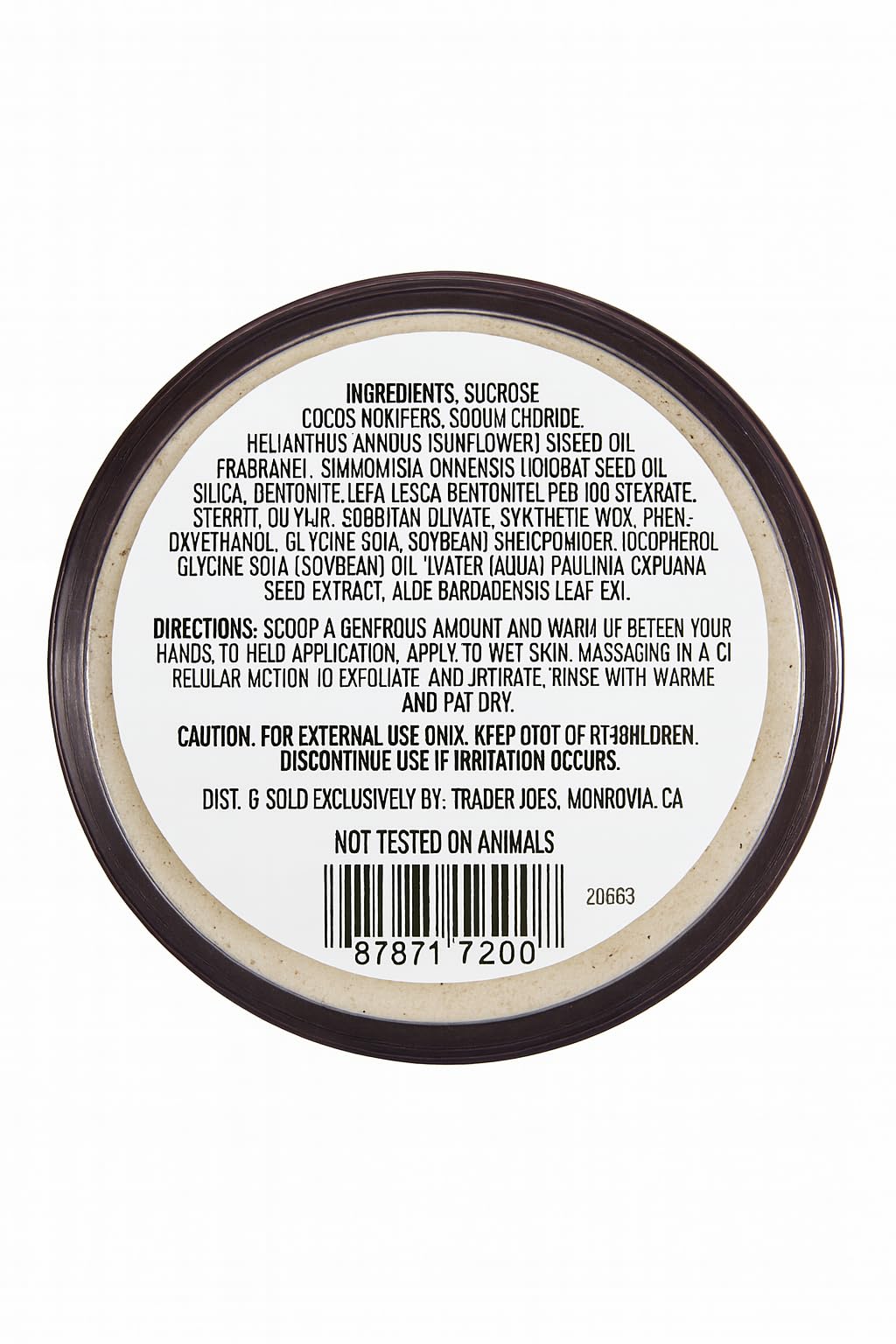 Trader Joe's Trader Joe’s Brazil Nut Body Scrub, 8 ounces - Trader Joe's Official Product View 3