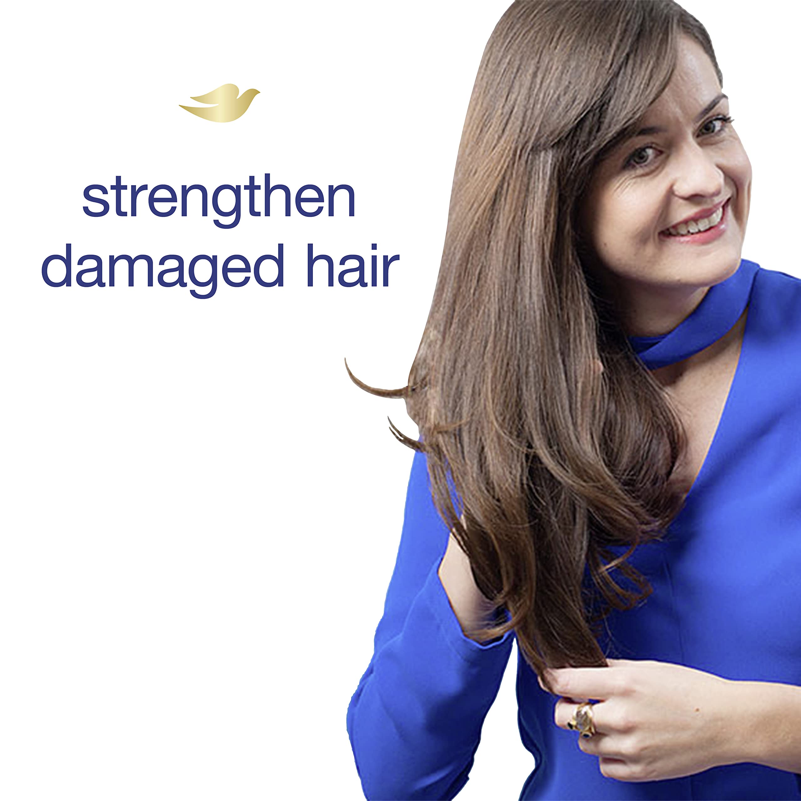 Dove Hair Mask - Strengthening Hair Mask for Damaged Hair and Hair Breakage, Minerals + White Clay, 4 oz, 4 Count