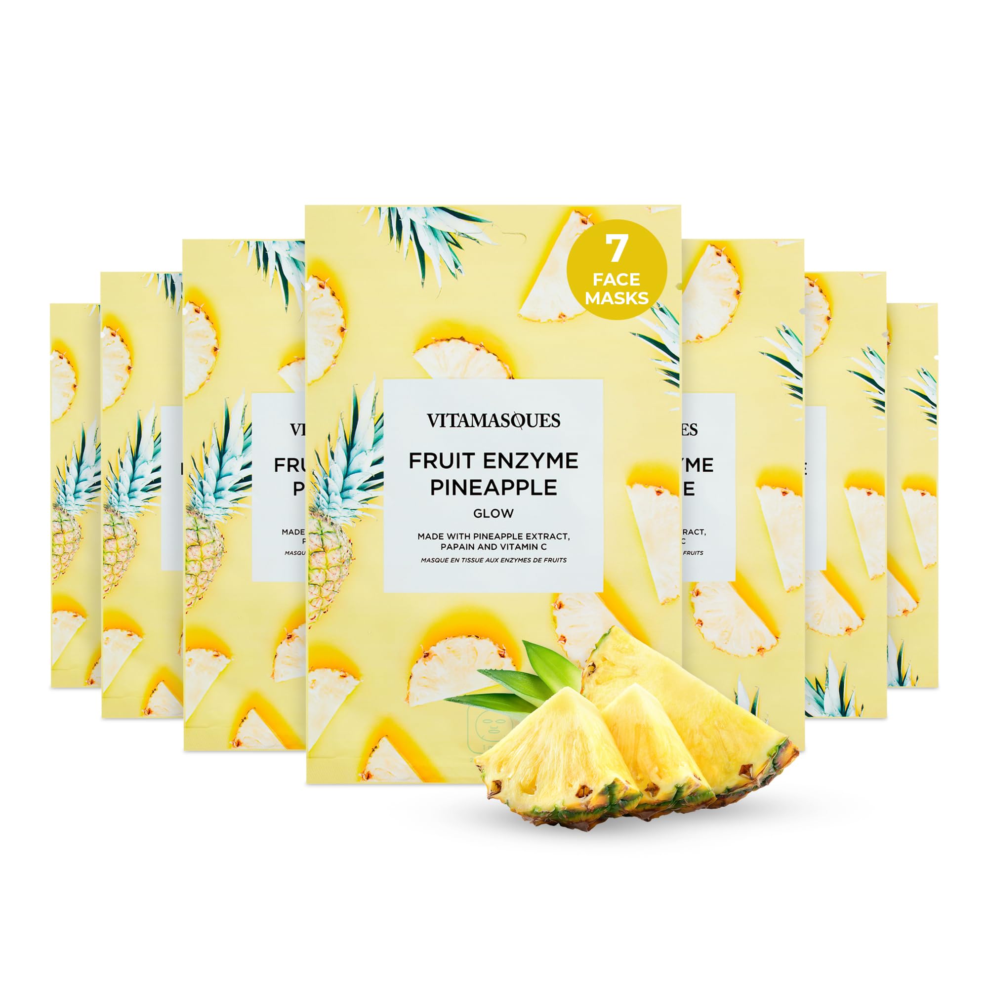 Vitamasques Korean Face Mask Set, 7-Pack Juicy Collection - Vitamasques