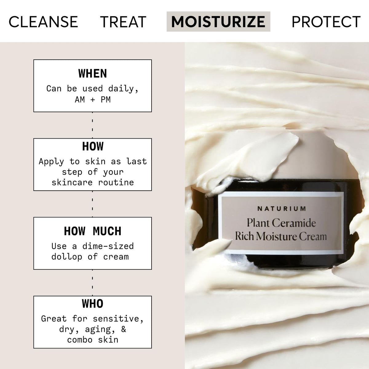 Naturium Plant Ceramide Rich Moisture Cream Hydrating Anti - Naturium Official Imagery - 3