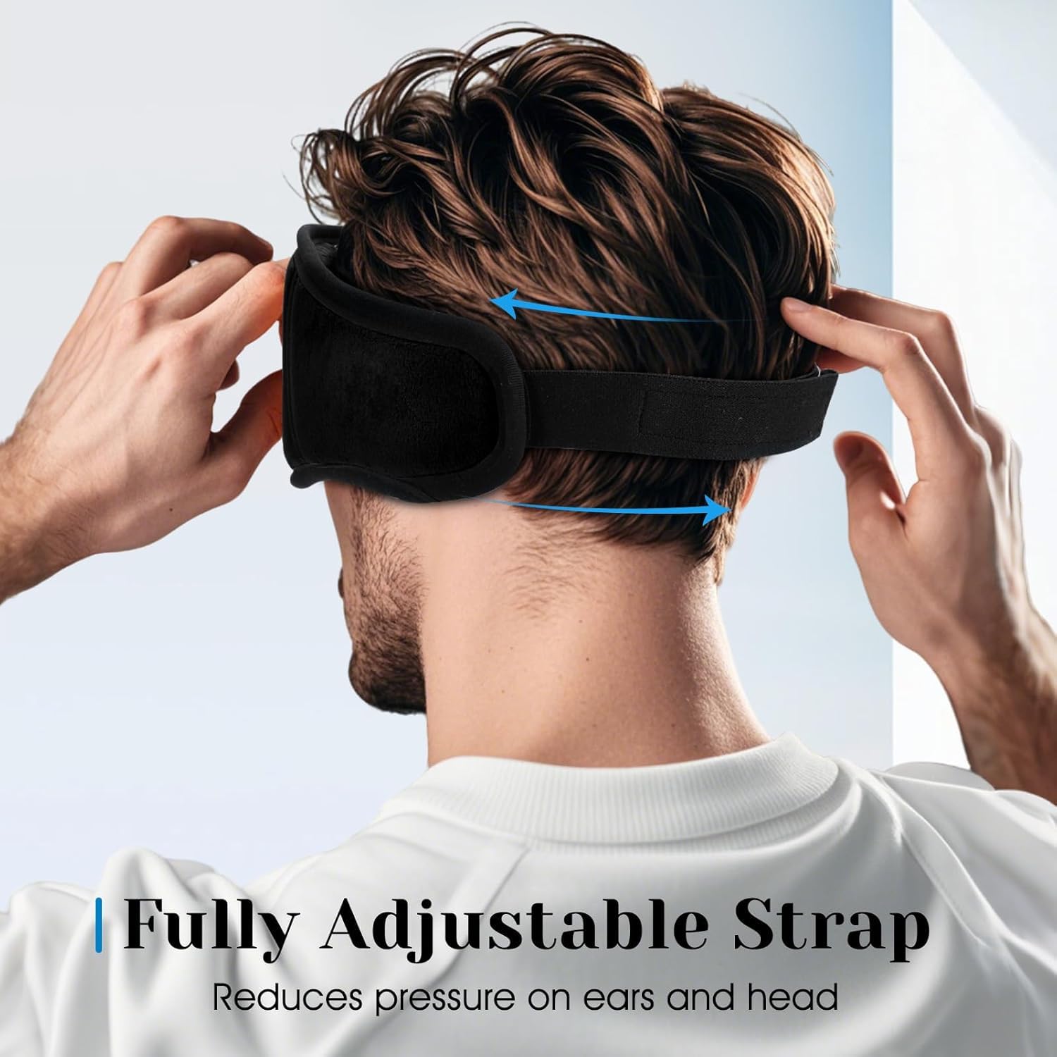 MUSICOZY 3D Sleep Headphones Bluetooth 5.4 Sleep Mask with HD Spe by MUSICOZY - Angle View 7
