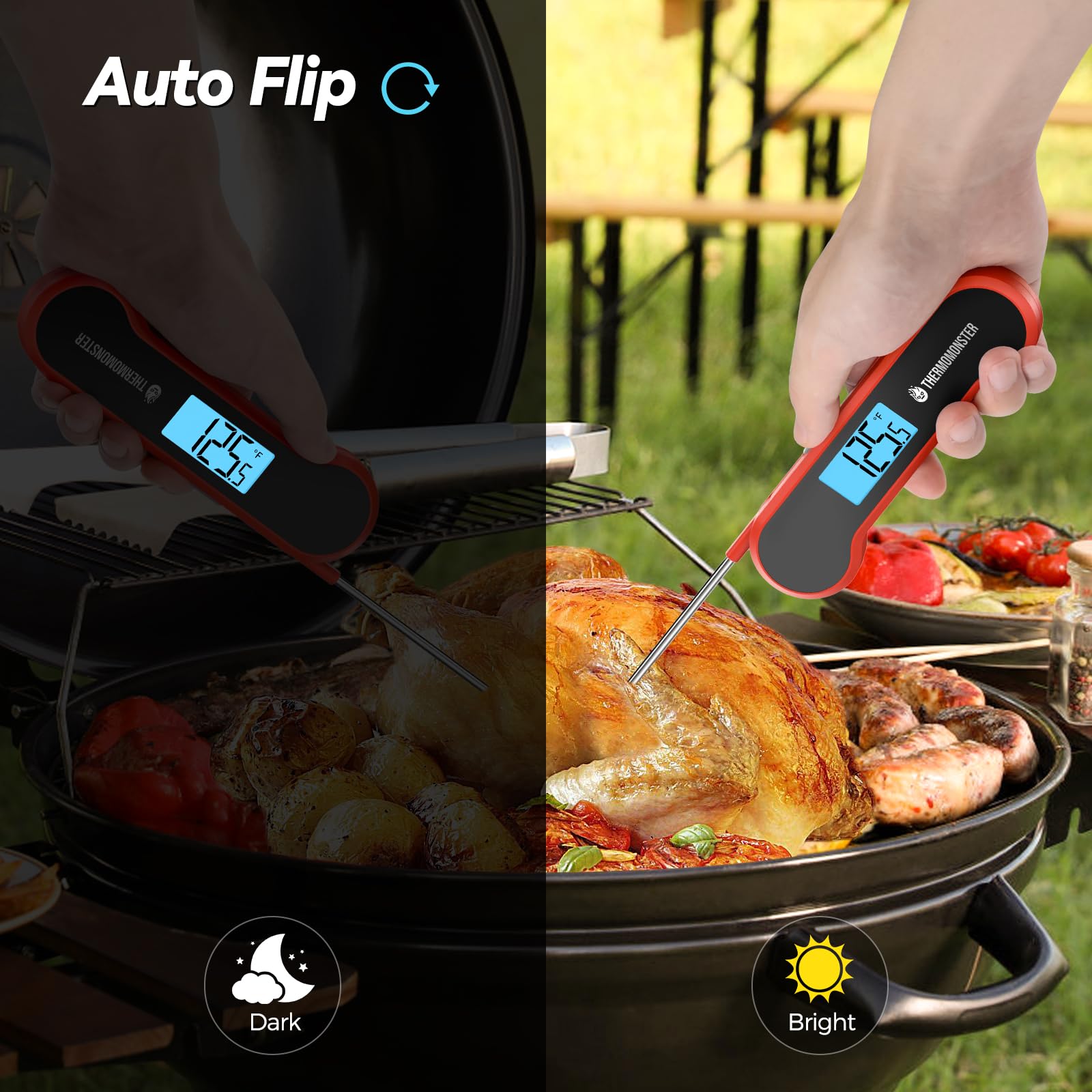 ThermoMonster 0.5 Sec Instant Read Meat Thermometer Digital for C by ThermoMonster - Angle View 5