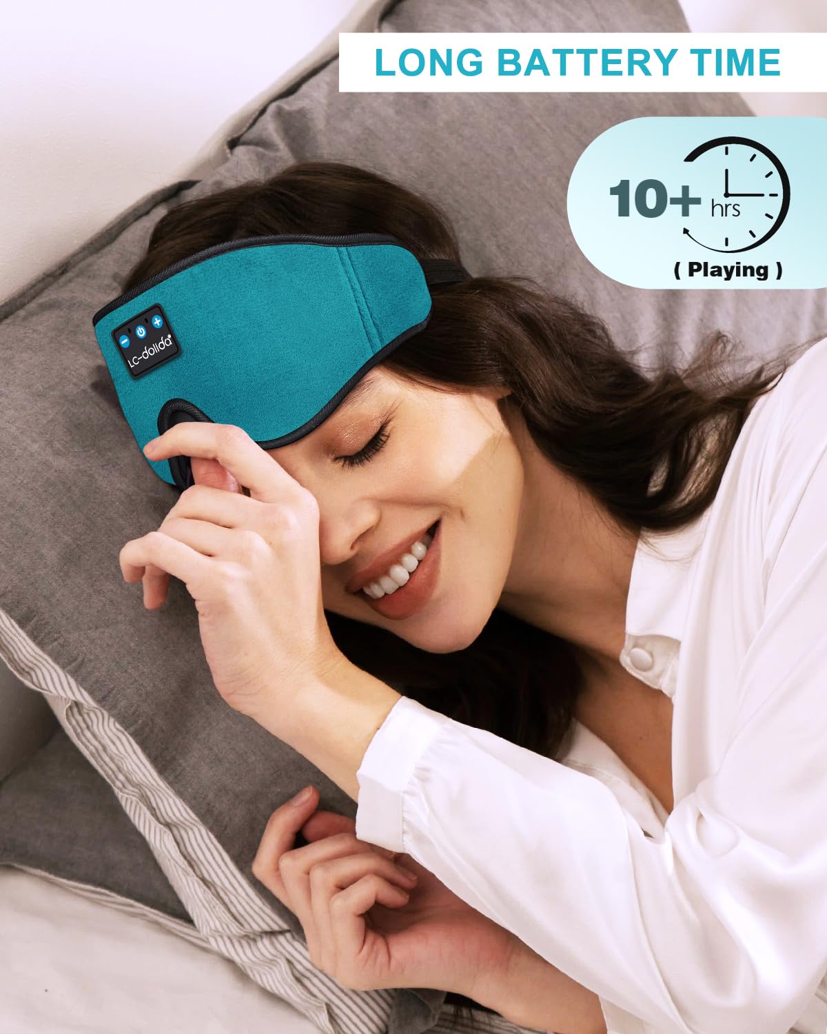 Sleep Mask with Bluetooth Headphones,LC-dolida Sleep Headphones B - LC-dolida Official Product View 4