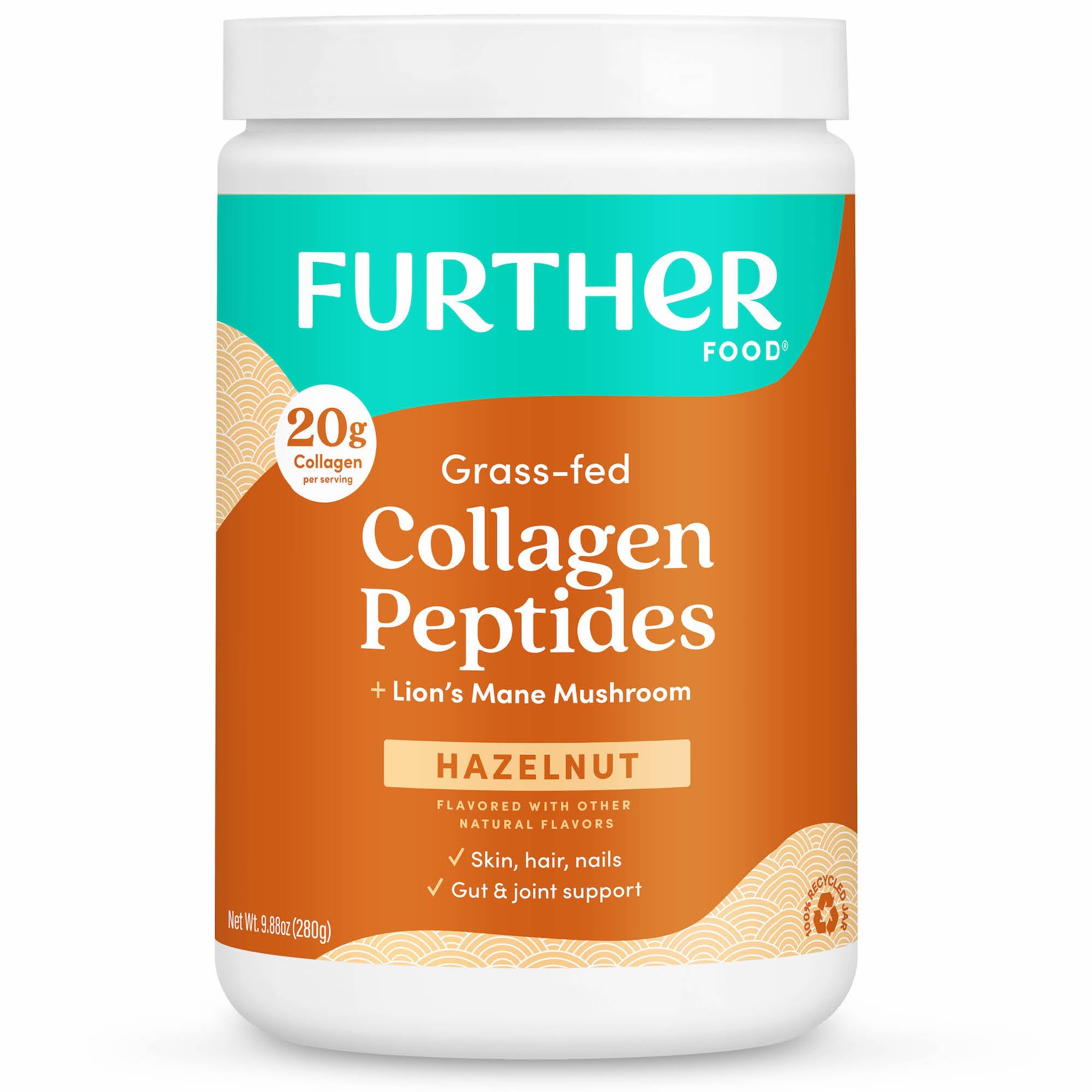Further Food Hazelnut Collagen Peptides Powder 100 Grass Fed - Further Food Official Imagery - 2