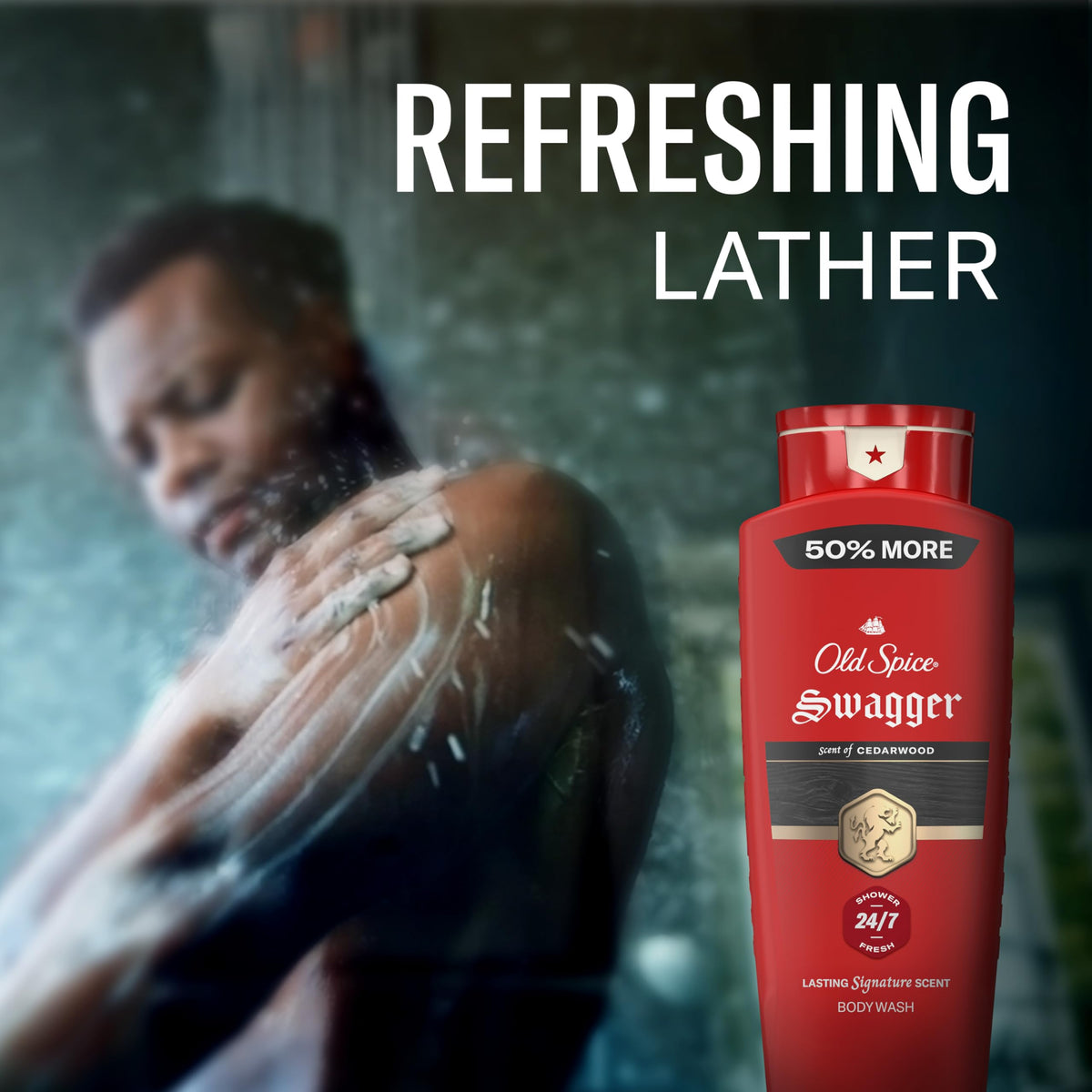 Old Spice Refreshing Body Wash for Men 3X Defense 24 7 - Old Spice Official Imagery - 5