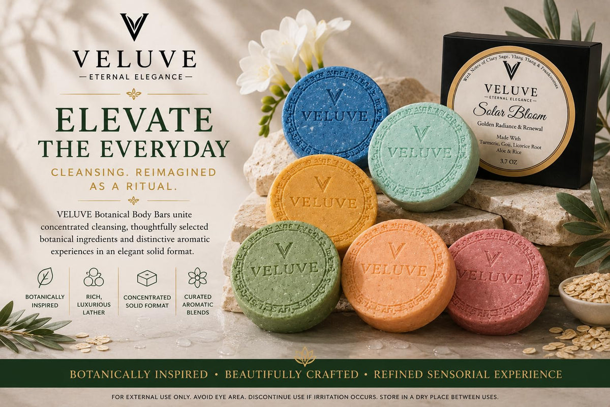 Veluve Non Drying Body Bar Solar Bloom High Lather Botanical - Veluve Official Imagery - 3
