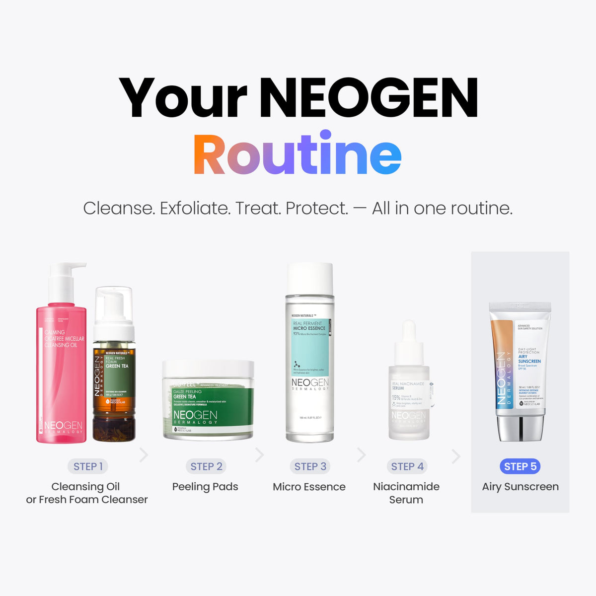 NEOGEN Day Light Airy Sunscreen SPF 50 Korean No White Cast - DERMALOGY by NEOGENLAB Official Imagery - 8