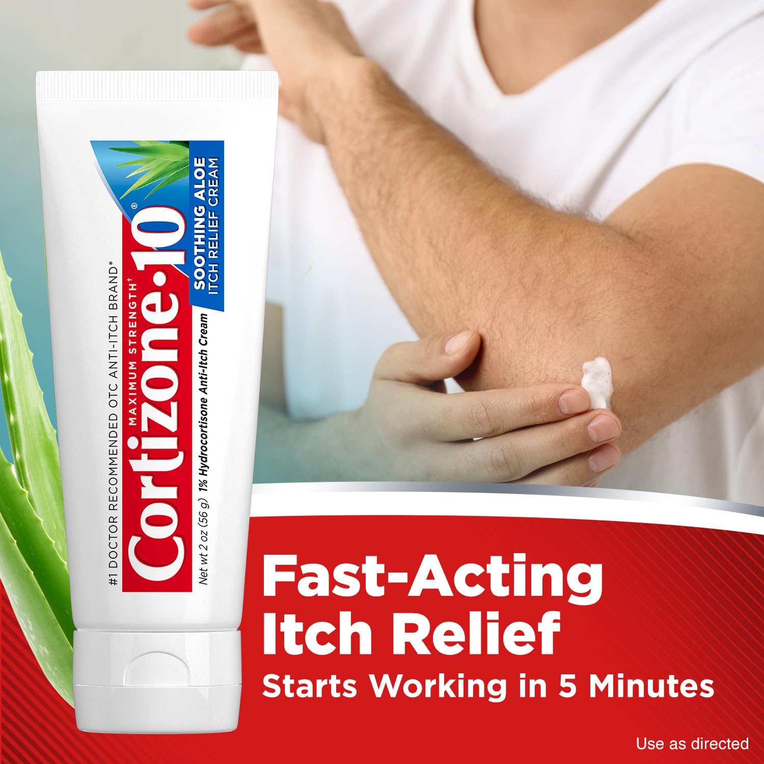 Cortizone-10 Max Strength Aloe Anti-Itch Cream 2 oz